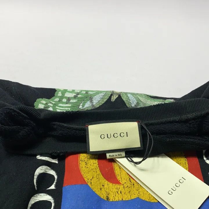 Gucci Gucci Gucci Black Butterfly Logo Sweatshirt -2506 Size US S / EU 44-46 / 1 - 5 Thumbnail