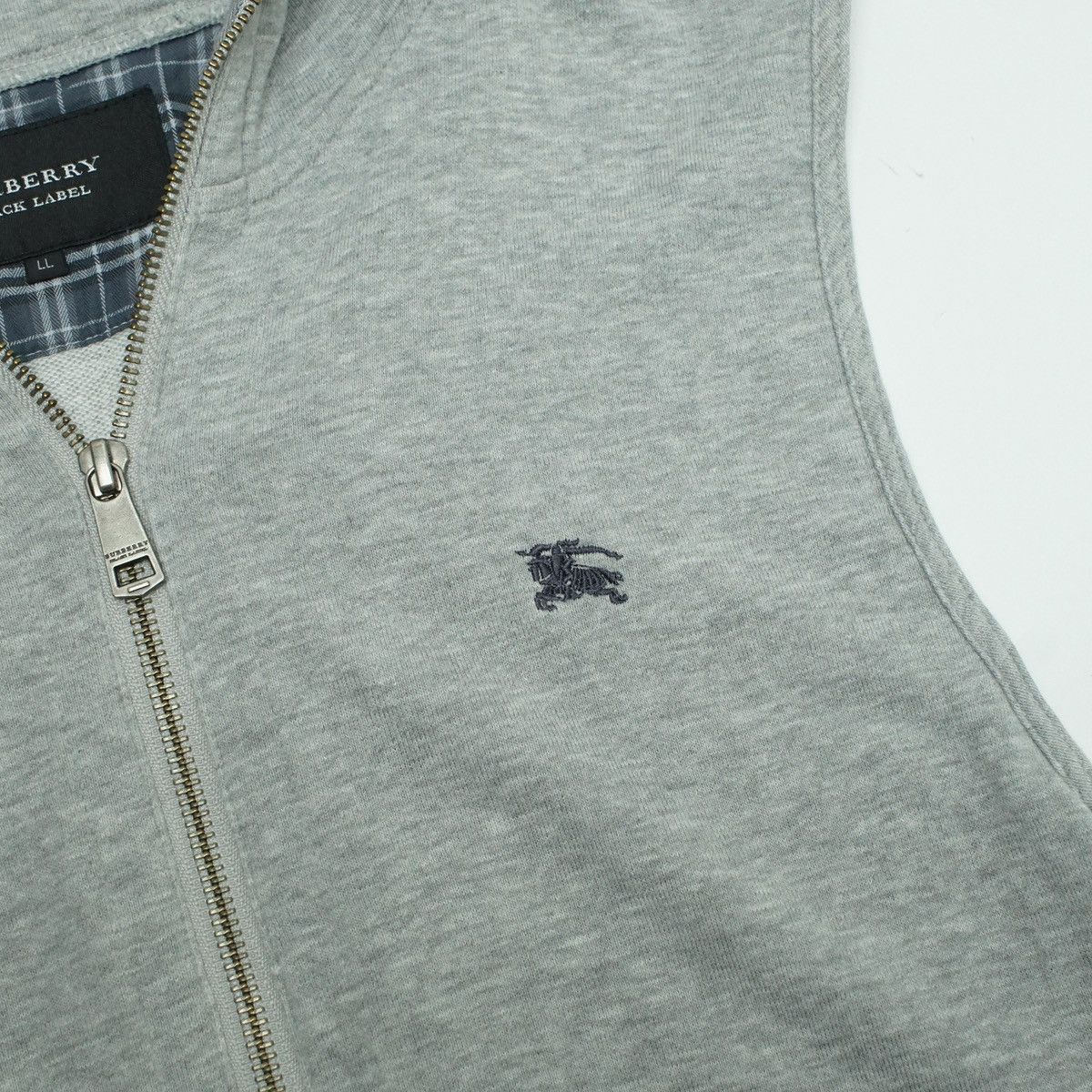 Burberry *NoTariff Burberry Black Label Hooded Fleece Vest Size L / US 10 / IT 46 - 4 Thumbnail