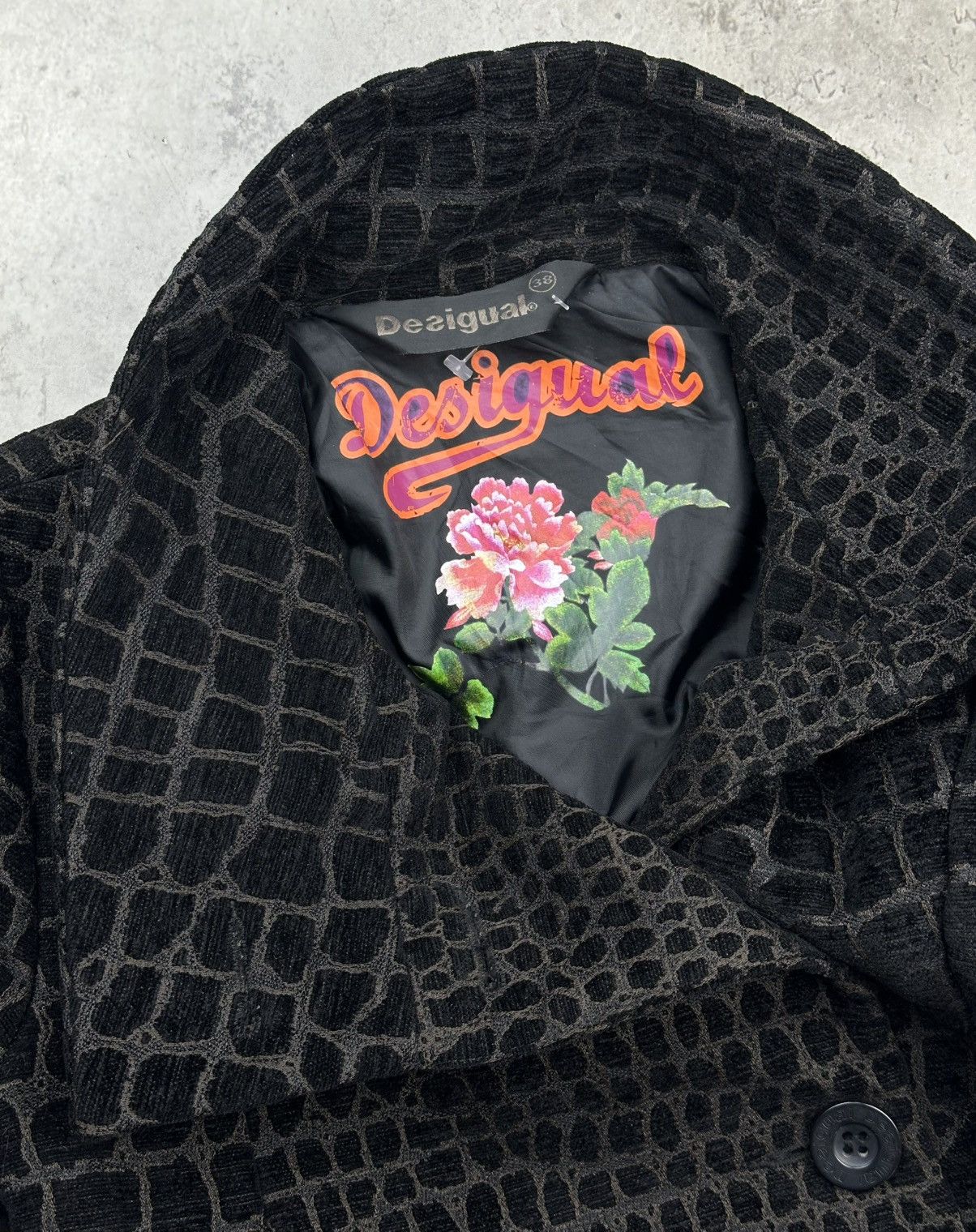 Desigual Desigual Women Black/Brown Coat Long Length Jacket Size 38 Size S / US 4 / IT 40 - 11 Thumbnail