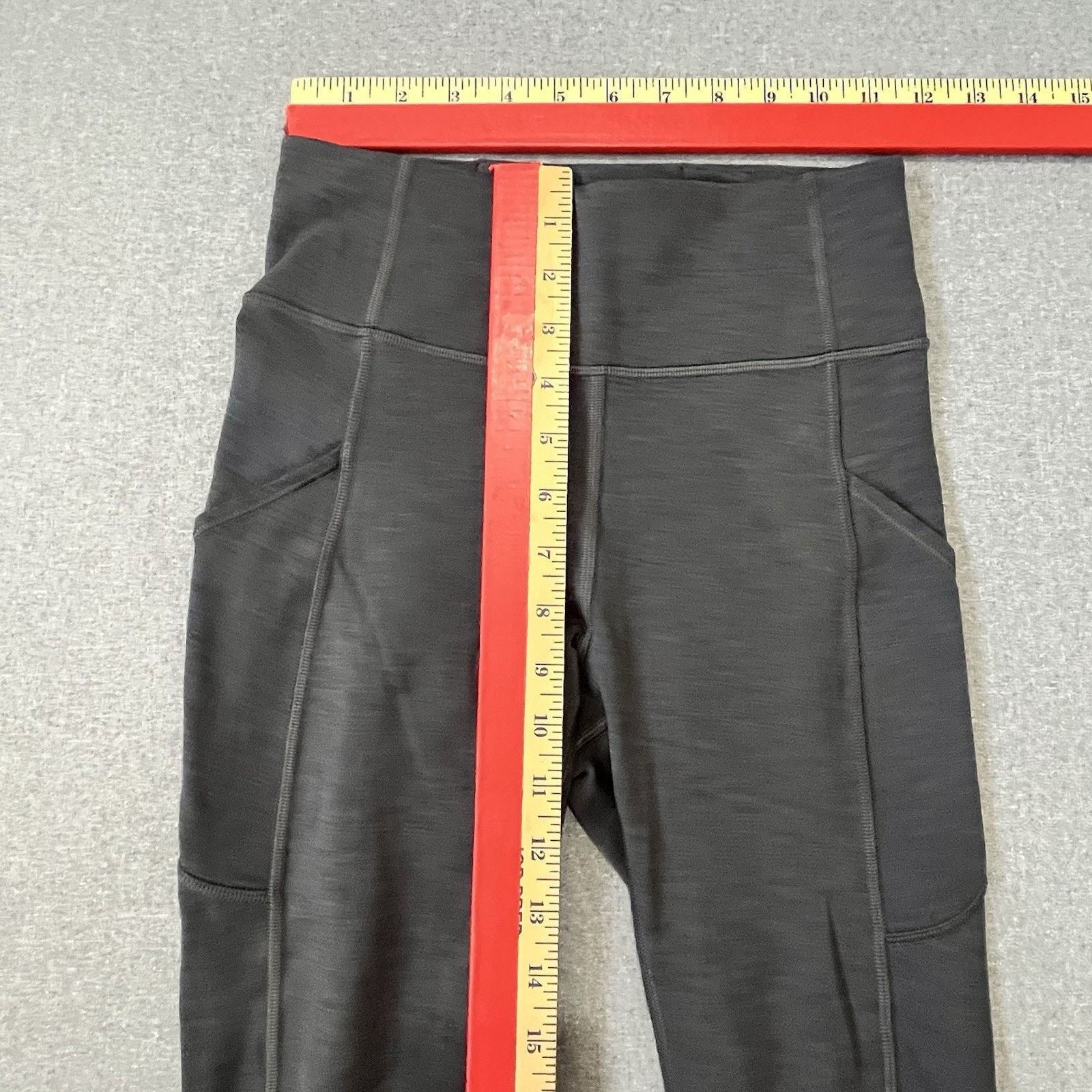 Lululemon Lululemon Leggings Womens 4 Gray Power Thru Rise Tight Nulux Size 27" / US 4 / IT 40 - 5 Thumbnail