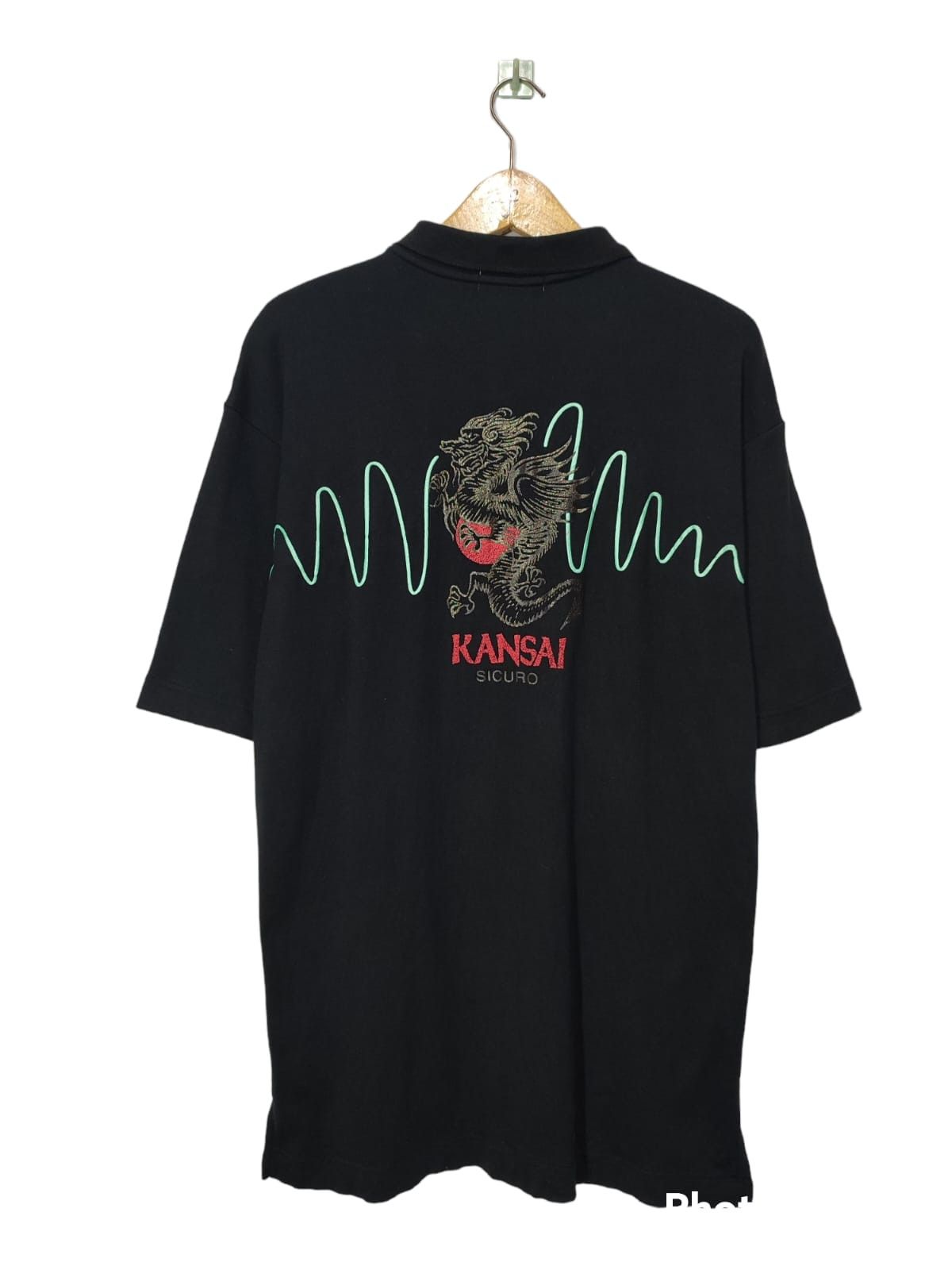 *Kansai Yamamoto Sicuro Art Dragon Polo Shirt