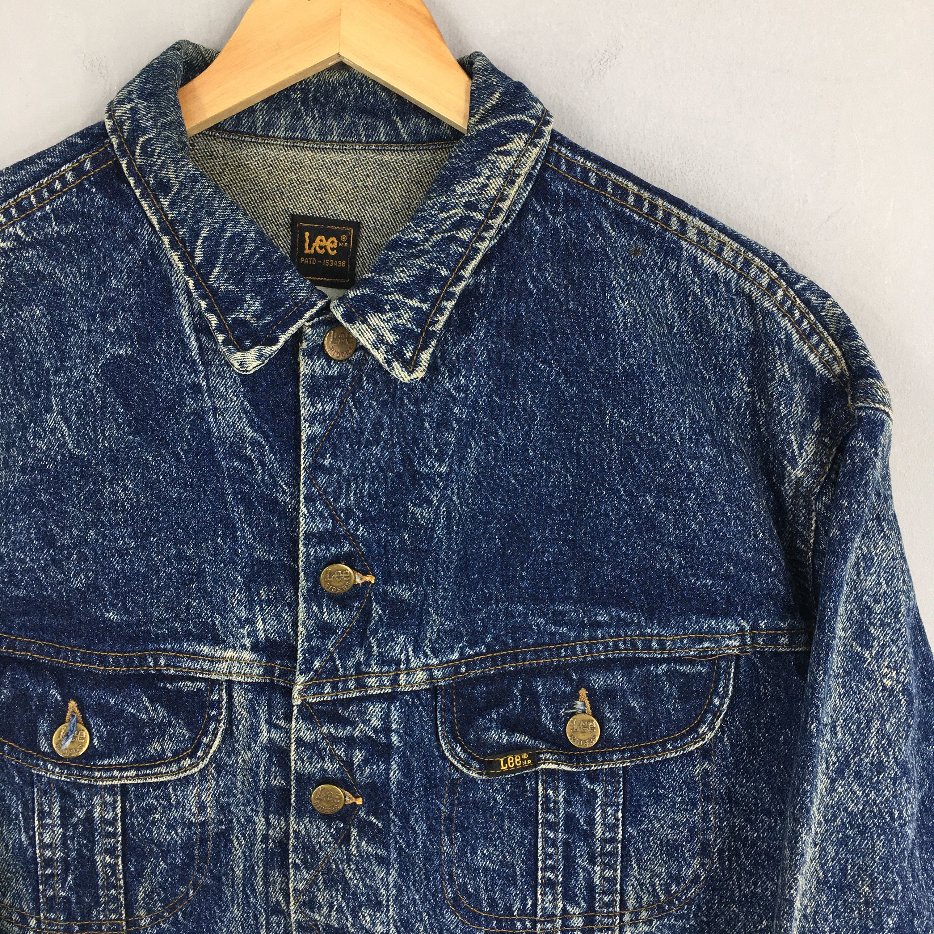 Lee Vintage 80's Lee Riders Denim Trucker Jacket XLarge Size US XL / EU 56 / 4 - 2 Thumbnail