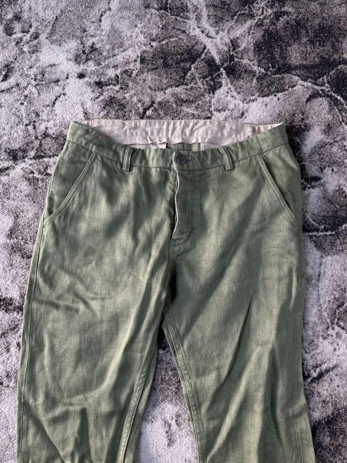 Freitag FREITAG E550 Green Linen Work Pants Size US 32 / EU 48 - 3 Thumbnail