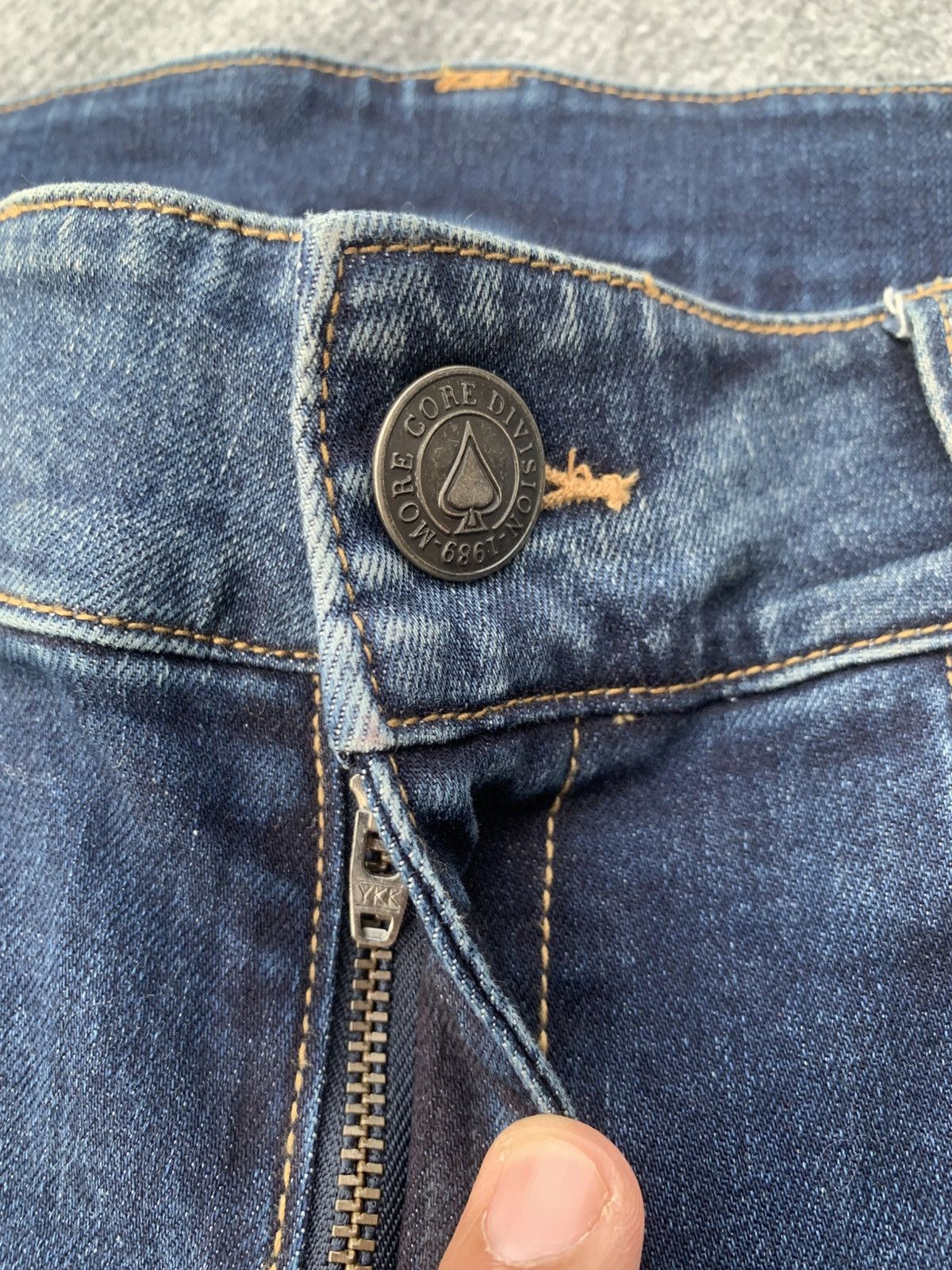 Japanese Brand MCD More Core Division Embroidered Dragon Denim Jeans. Size US 32 / EU 48 - 10 Thumbnail
