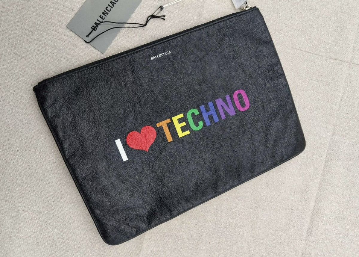 Balenciaga I Love Techno Clutch Size ONE SIZE - 2 Thumbnail