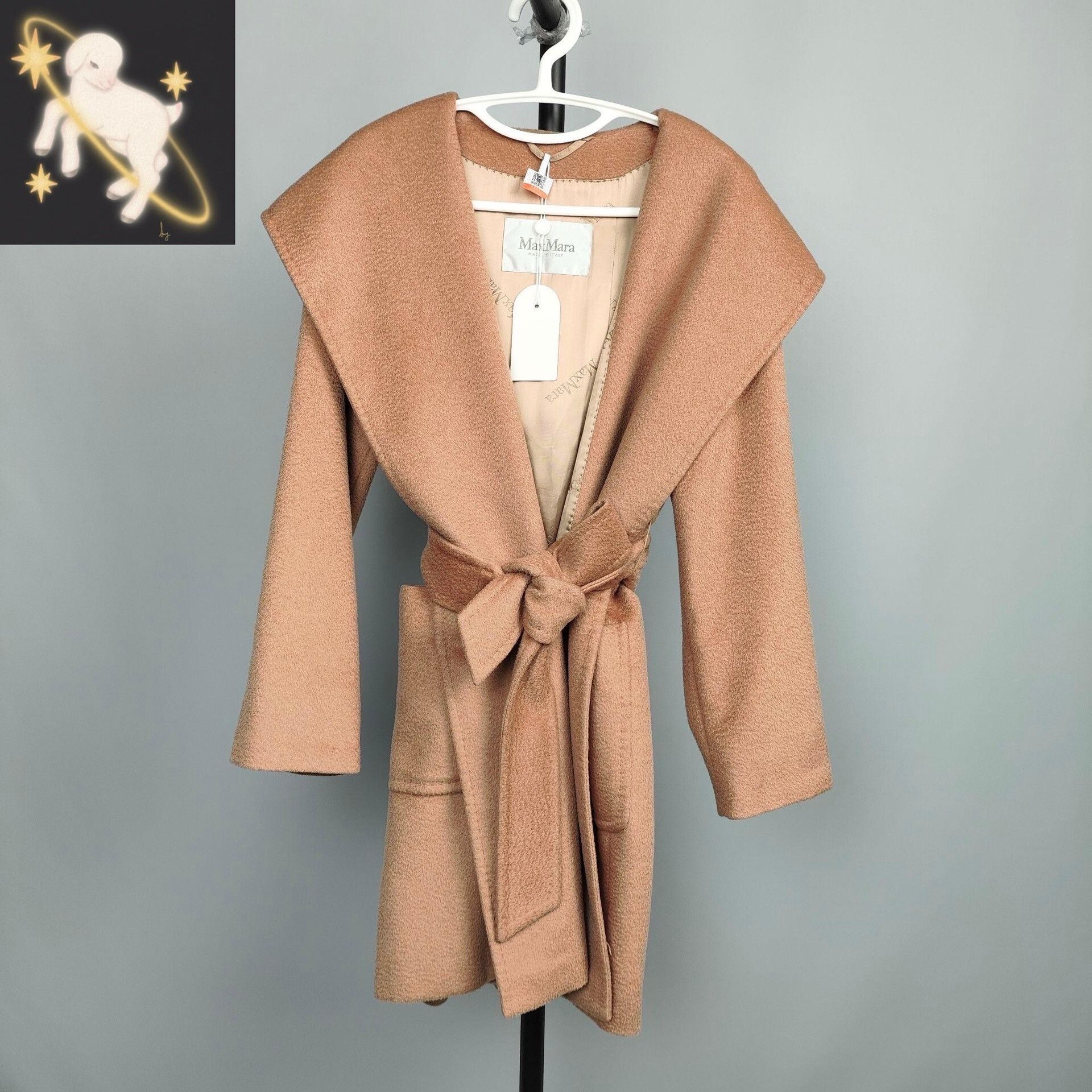 Max Mara Maxmara Brown Camel Hair Hooded Coat Size XS / US 0-2 / IT 36-38 - 1 Thumbnail