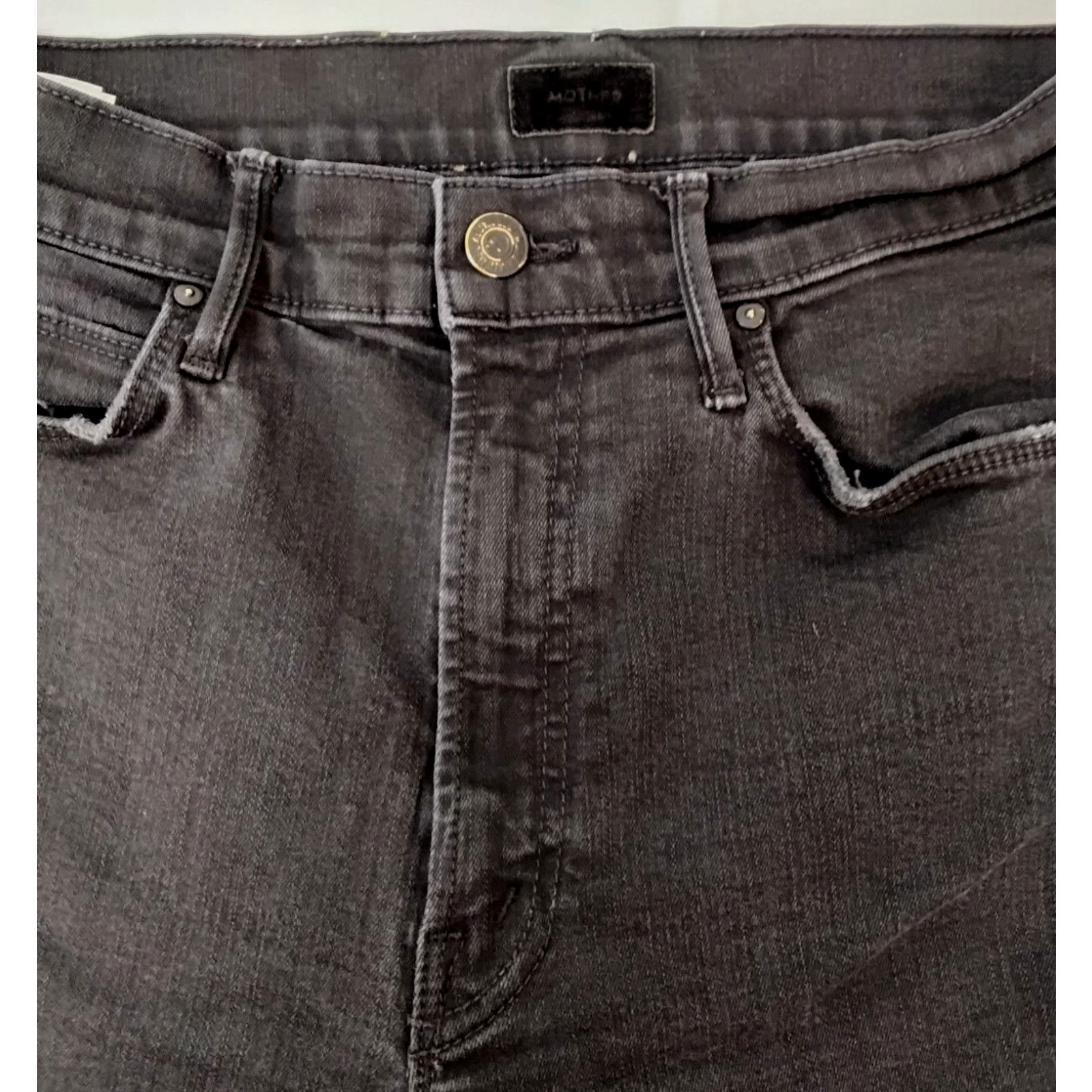 MOTHER Mother The Stunner Ankle Step Fray Jeans Women's 28 Black Size 28" / US 6 / IT 42 - 5 Thumbnail