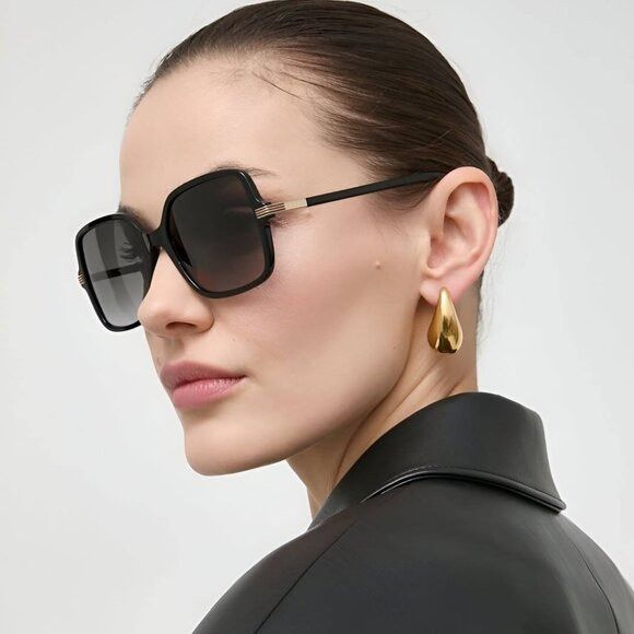 Gucci Gucci GG1449S 001 Sunglasses Black Square Frame, Grey Lenses Size ONE SIZE - 2 Thumbnail