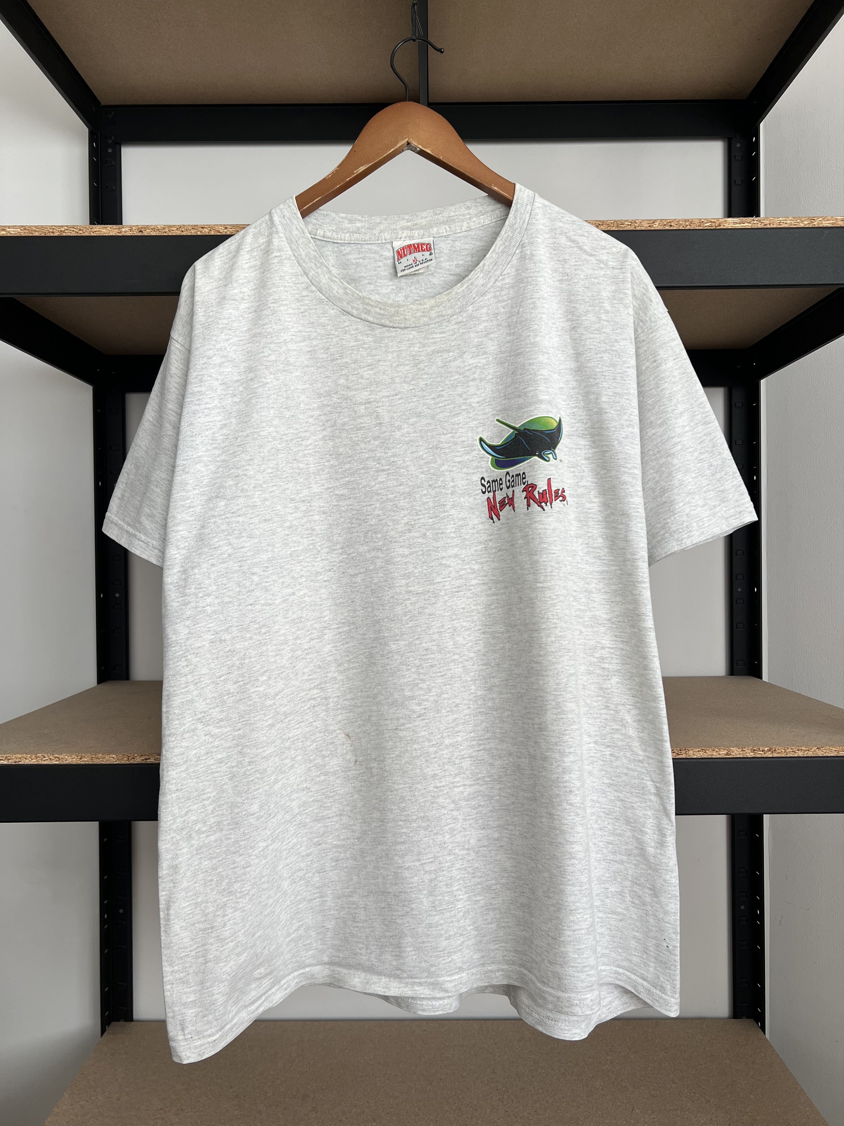 MLB Vintage 1995 Tampa Bay Devil Rays MLB Baseball Gray T-shirt Size US XL / EU 56 / 4 - 2 Thumbnail