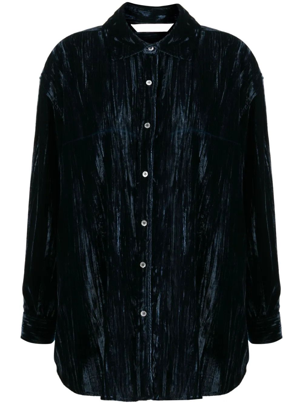 Palm Angels o1y1125 Solid Color Shirt in Midnight Blue Size M / US 6-8 / IT 42-44 - 1 Thumbnail