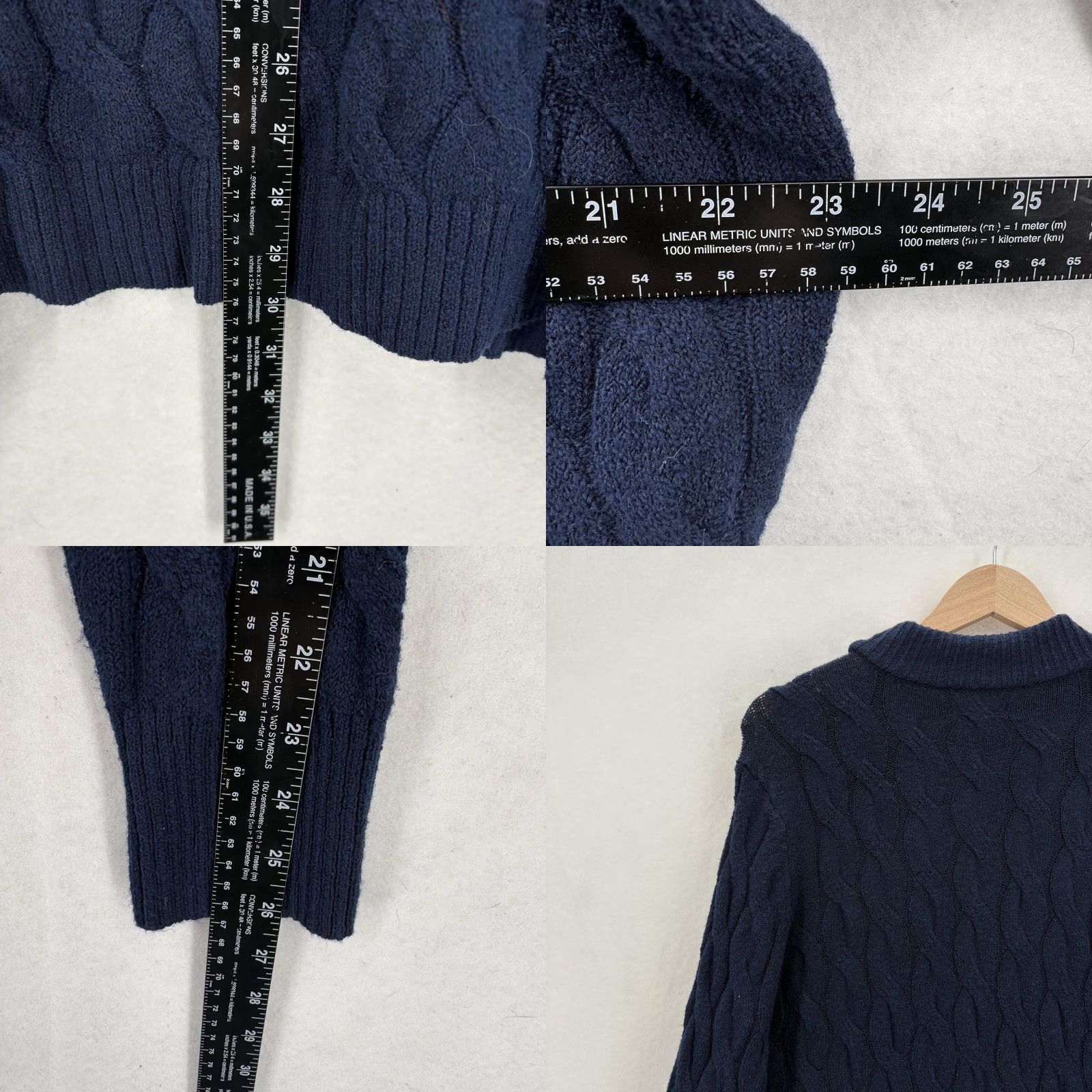 Croft & Barrow Croft & Barrow Sweater Womens 2X Blue Cable Knit Mock Neck Pullover NWT Plus Size XXL / US 16-18 / IT 52-54 - 8 Thumbnail