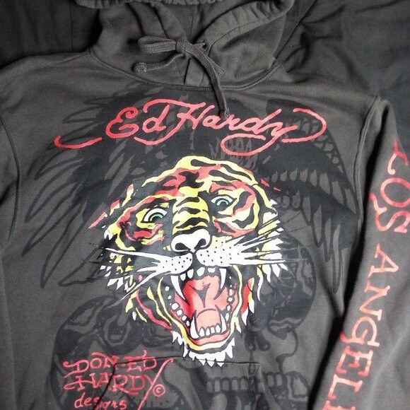Ed Hardy Ed Hardy Tattoo Los Angeles Tiger Hoodie Sweatshirt Size US L / EU 52-54 / 3 - 1 Thumbnail
