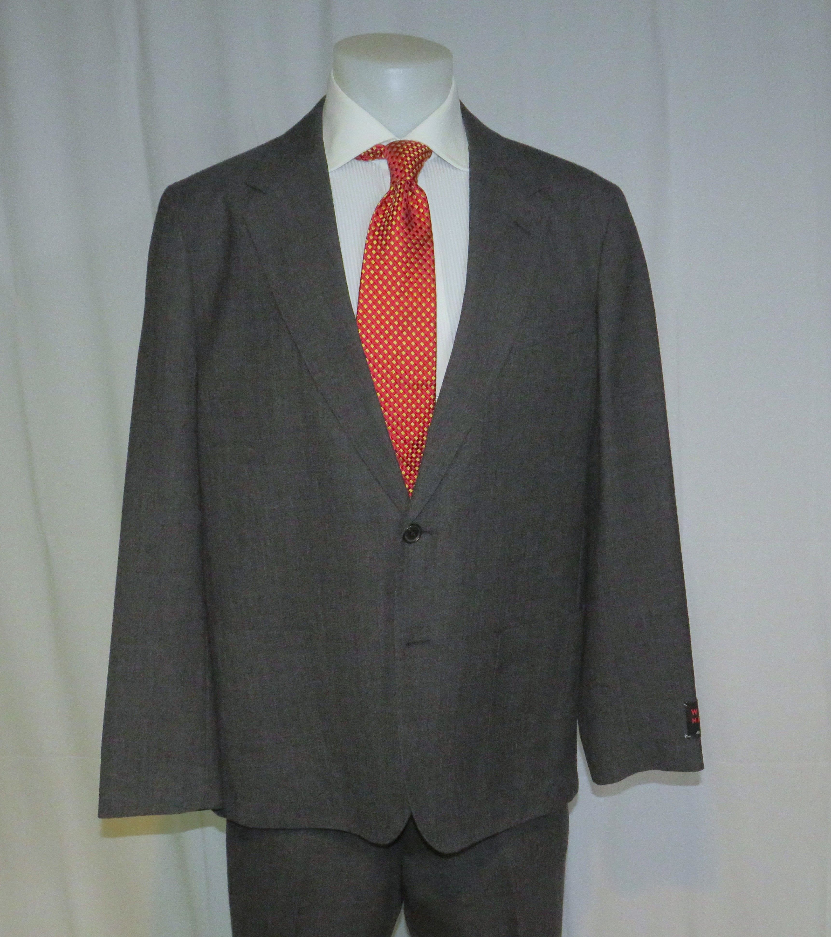 J.Crew Kenmare Halstead Gray Fresco Wool Two Button Suit 44R NWT Size 44R - 9 Thumbnail