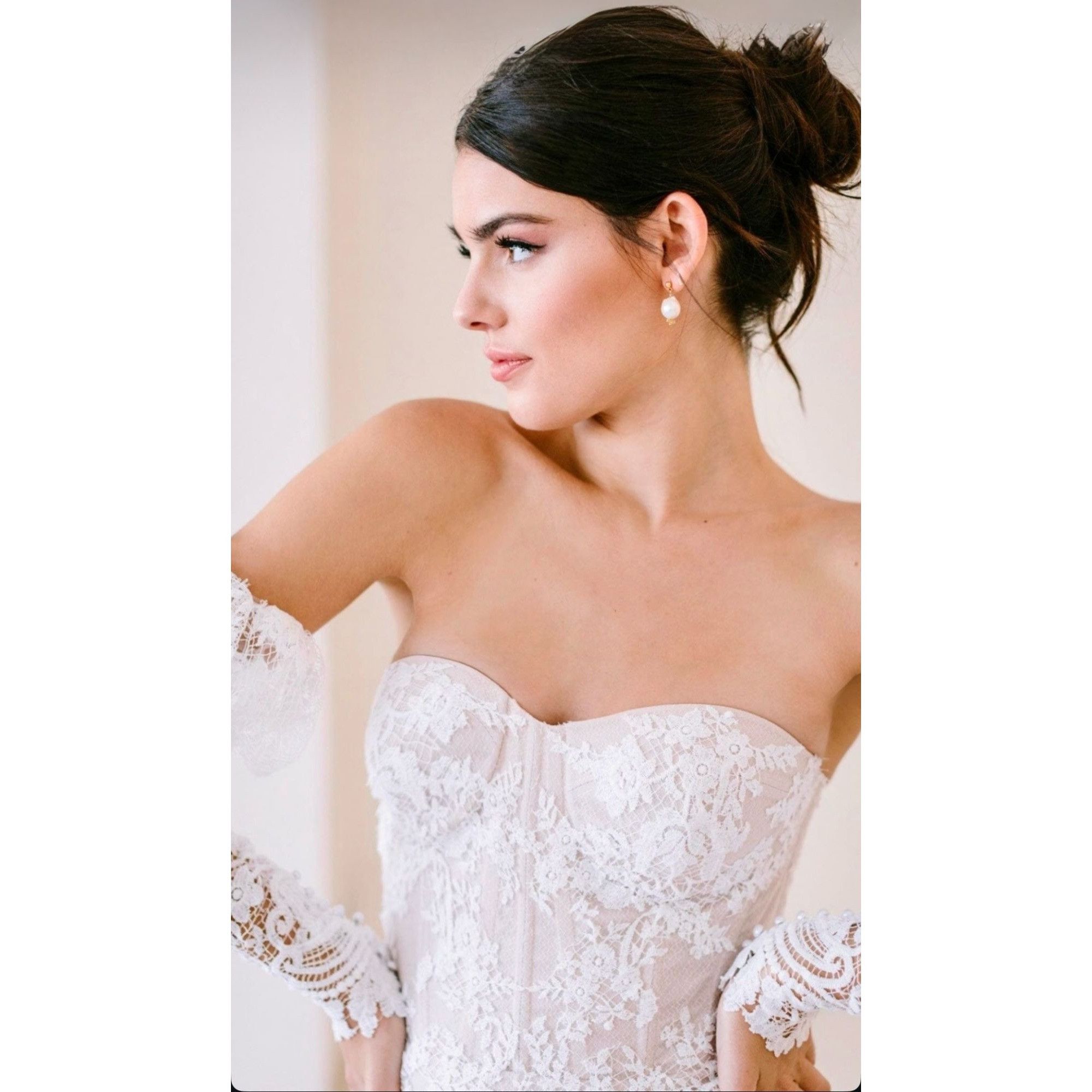 Other WATTERS Wedding Dress Gown Liv #63701B Size 10 Ivory Blush L Size L / US 10 / IT 46 - 6 Thumbnail