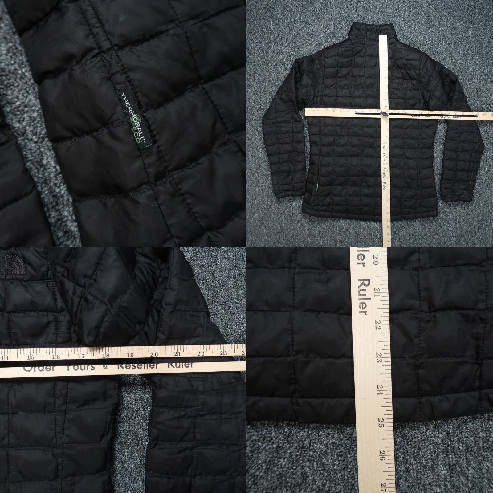 The North Face The North Face Jacket Womens Small Black Eco Thermoball Full Zip Pockets Puffer Size S / US 4 / IT 40 - 8 Thumbnail