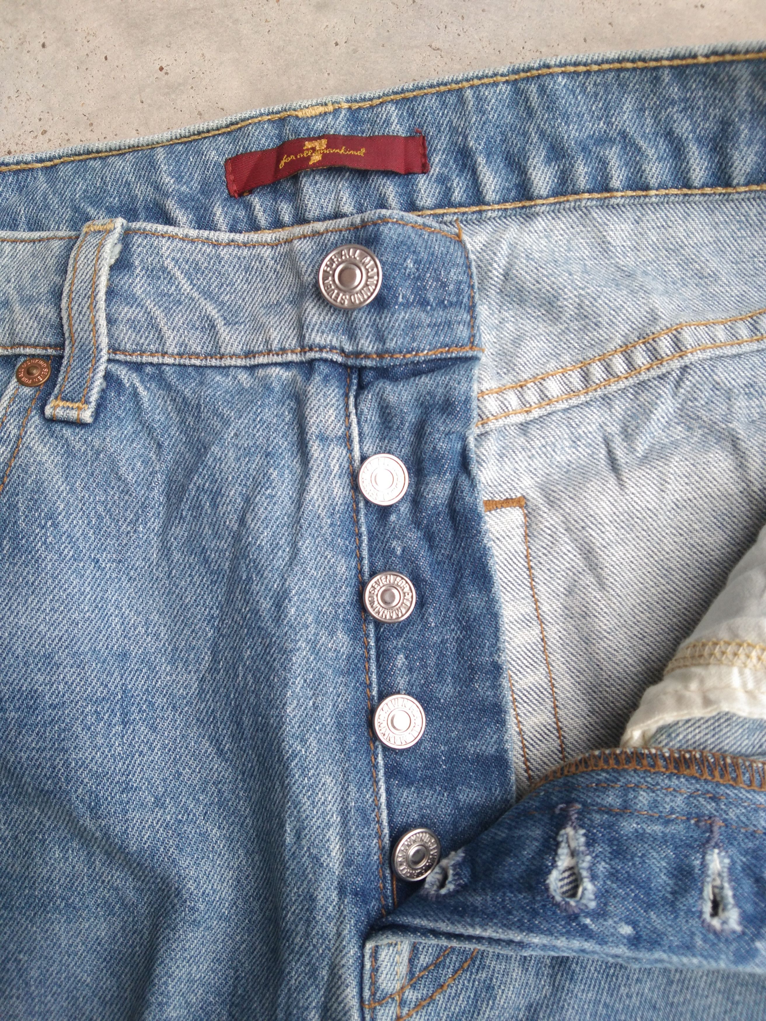 7 For All Mankind 7 For All Mankind Made In USA Distressed Jeans Size US 31 - 5 Thumbnail