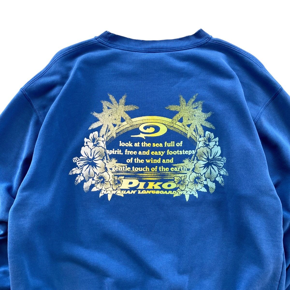 Vintage PIKO Hawaiian Fashion Wear Distressed Sweatshirt Size US L / EU 52-54 / 3 - 2 Thumbnail