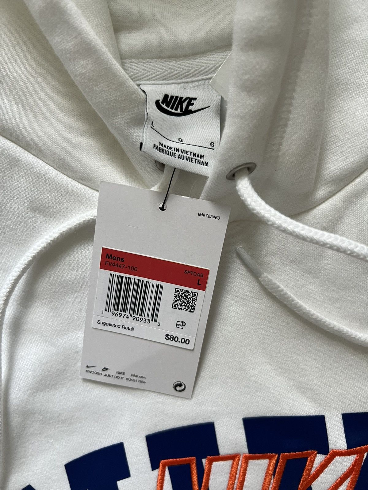 Nike Nike Hoodie Club Fleece Embroidered Pullover Sweatshirt Size US L / EU 52-54 / 3 - 8 Thumbnail