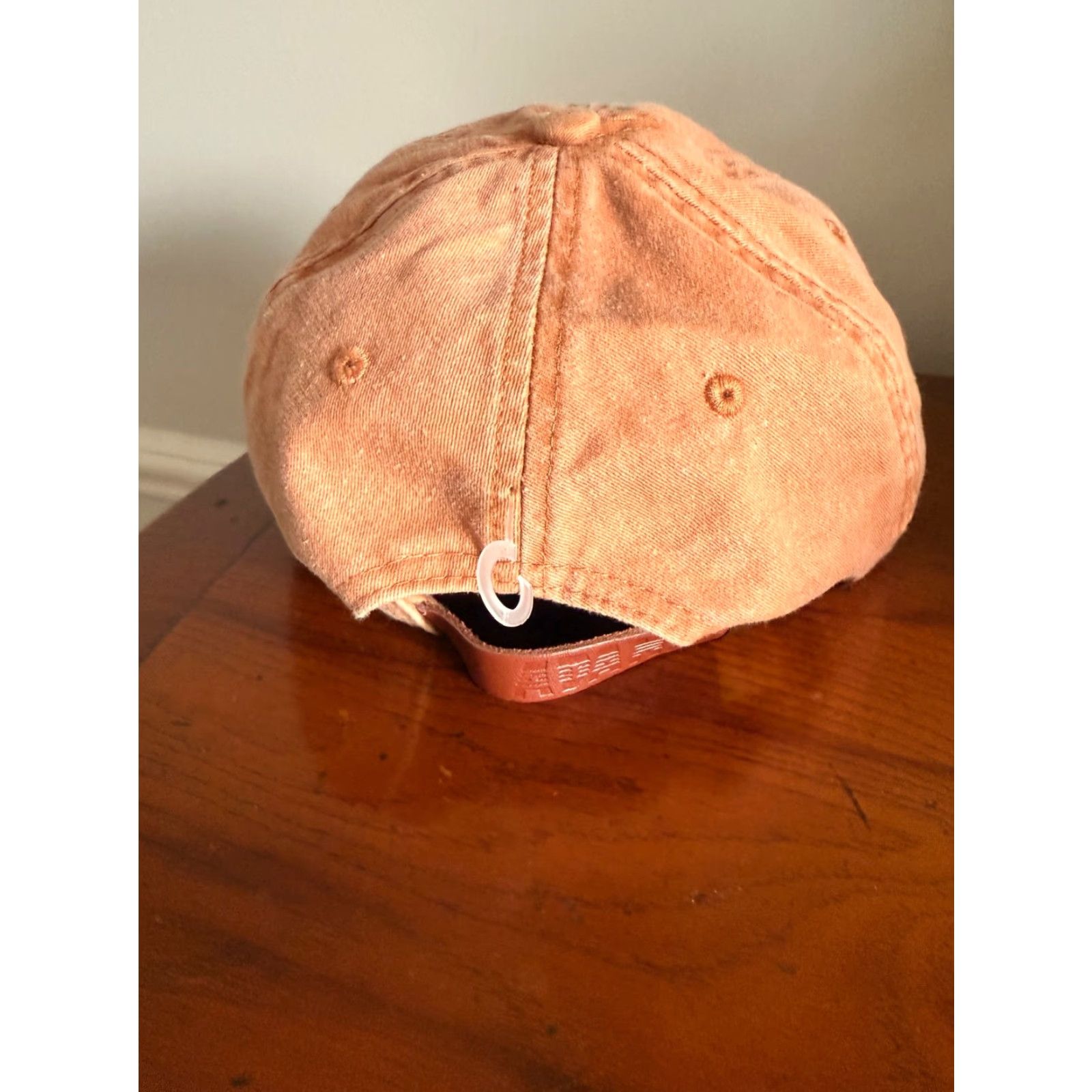 Vintage Adams David Bowie Logo Hat Cap Embroidered Adjustable Strapback Baseball Cap Unisex Adults Orange 80s Rock Theme Size ONE SIZE - 3 Thumbnail
