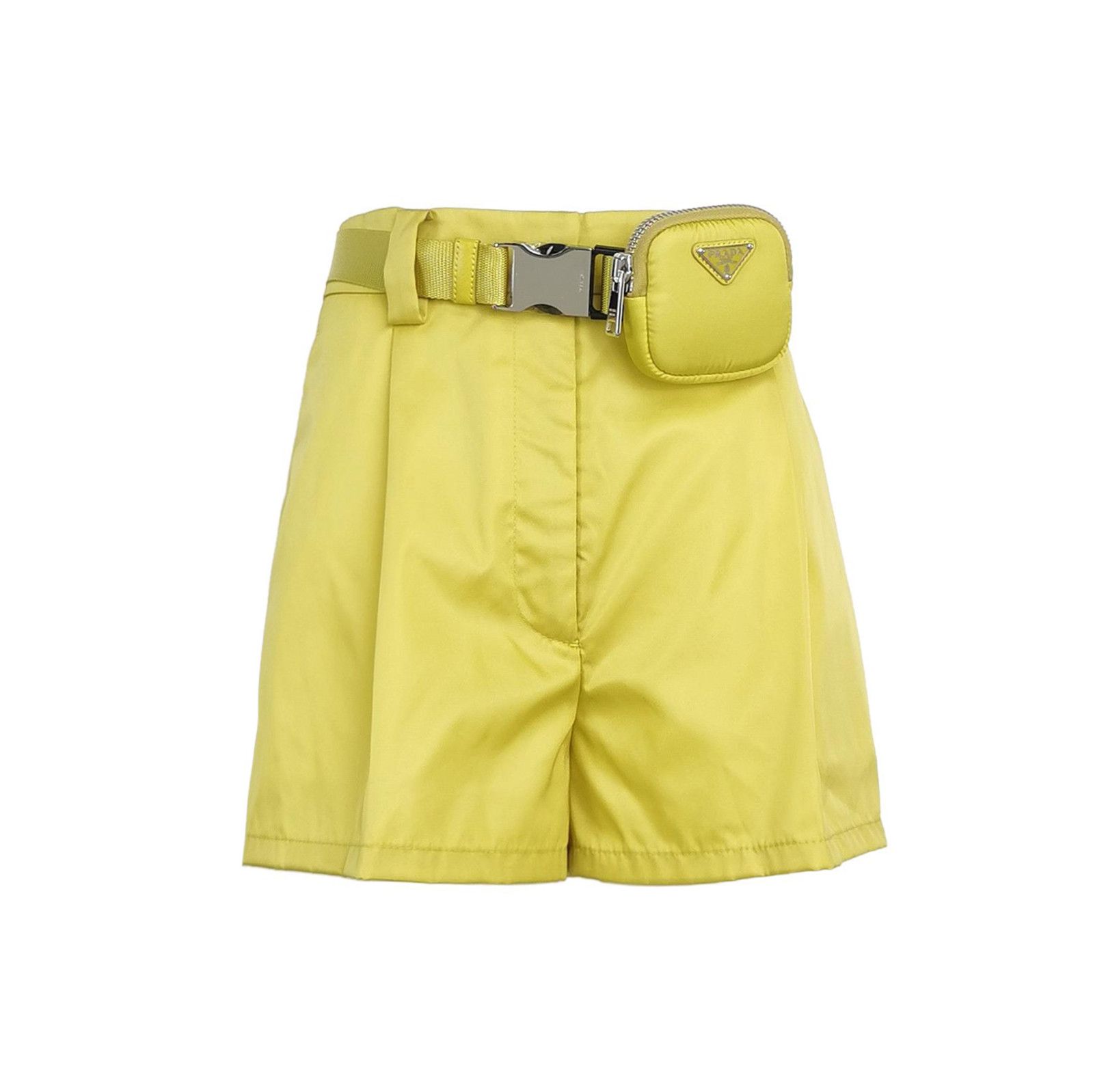 Prada Prada Yellow Belted Shorts with Pouch - dmc Size 38" / US 16 / IT 52 - 1 Thumbnail