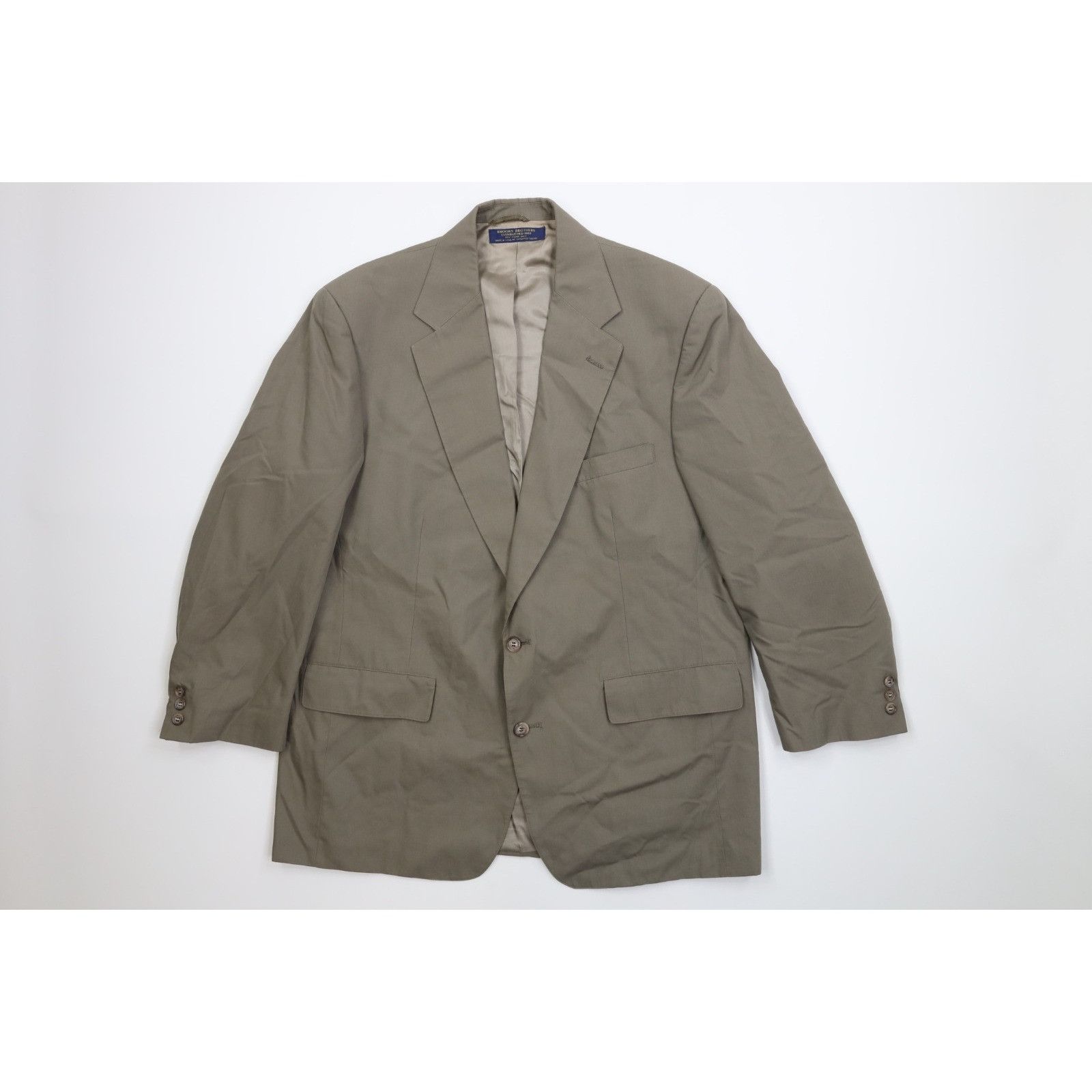 Brooks Brothers Vintage 80s 90s Brooks Brothers Wool 2 Piece Suit Wedding Size 44R - 2 Thumbnail