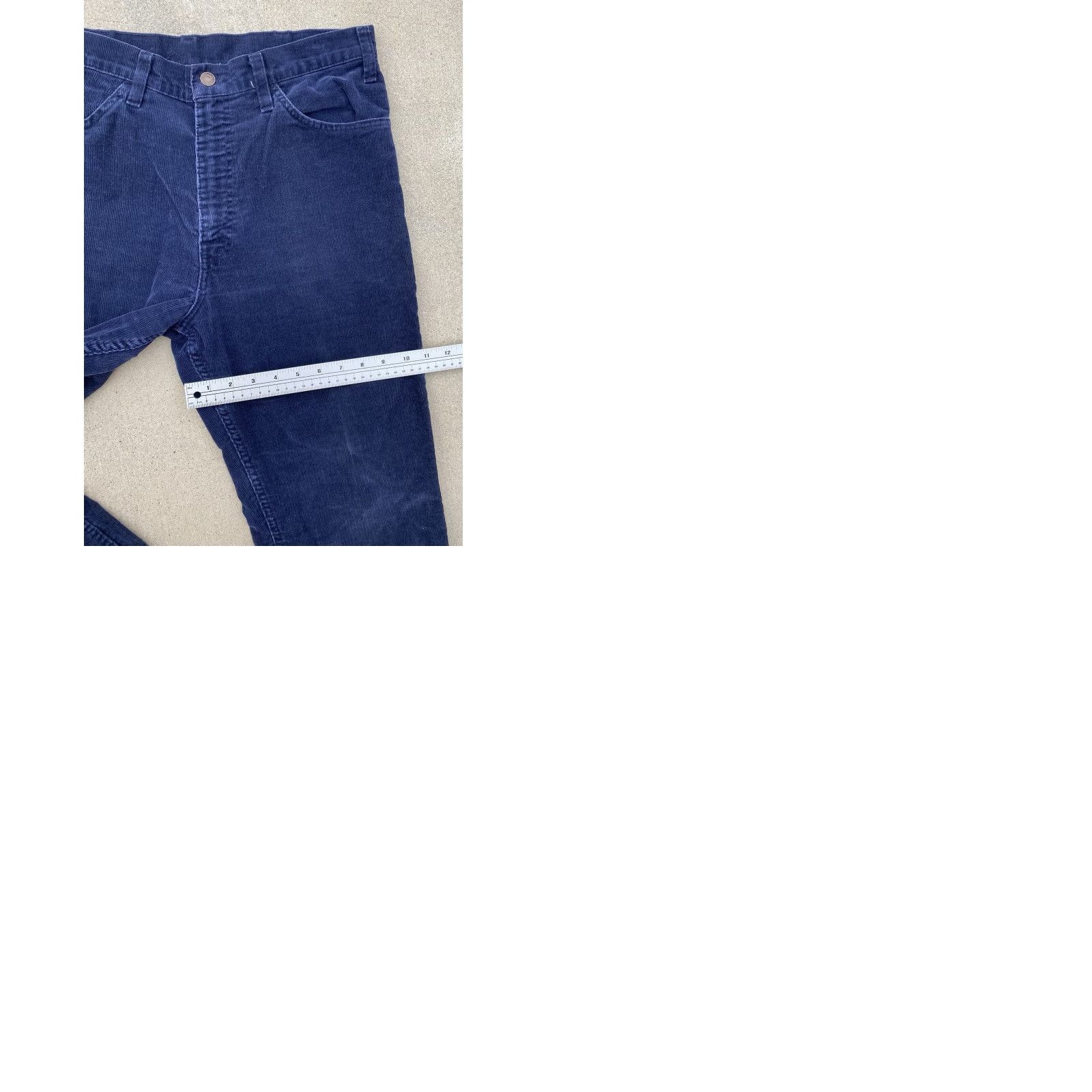 Levi's VINTAGE Levi’s 517 Corduroy Pants Navy Blue 32 x 32 Talon Zipper 1970s Casual Mens Size US 32 / EU 48 - 12 Thumbnail