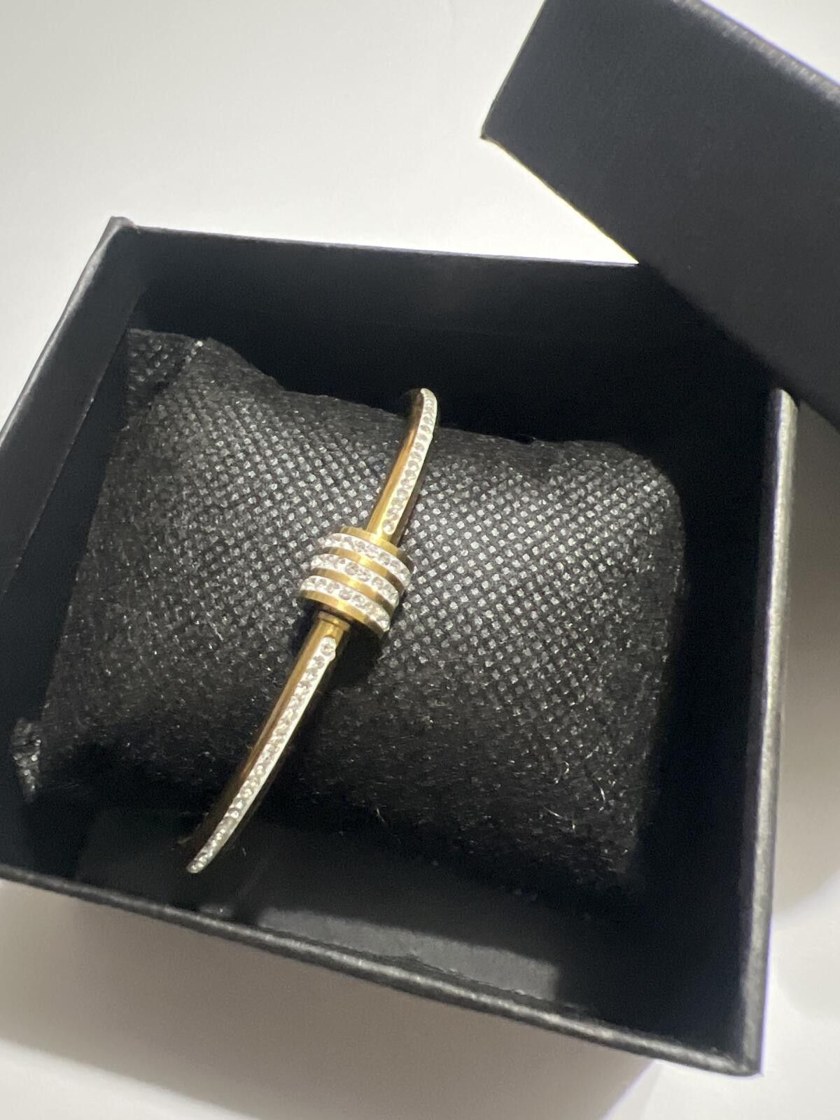 Unknown London Elegant 18k Gold plated SS Bracelet with CZ Detailing Size ONE SIZE - 2 Thumbnail