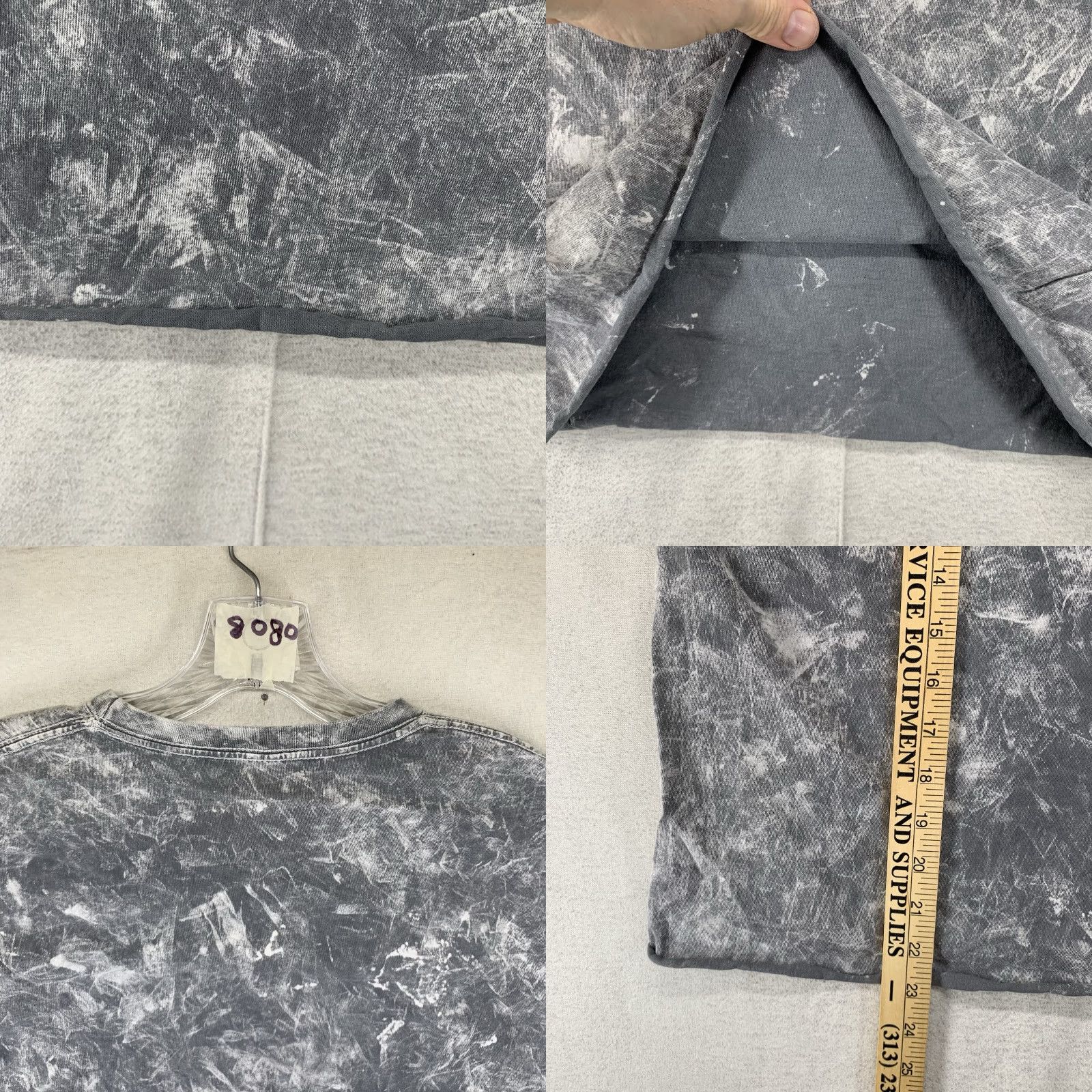 Vintage AC/DC Summer Crop Top Highway To Hell Tie Die Gray Shirt M Unisex Adults Mid Gray Graphic Print T-Shirt 2020s Rock N Roll Tour Men Women Size US M / EU 48-50 / 2 - 8 Thumbnail