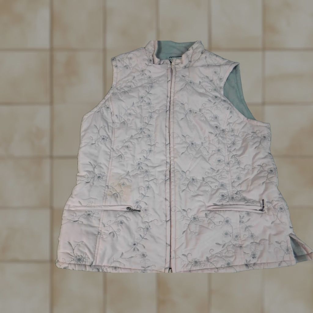 Croft & Barrow Croft & Barrow Vest Womens Small Pink Full Zip Floral Sleeveless Mid-Length Jacket/Coat Pattern Floral Casual Womens Regular Size S / US 4 / IT 40 - 1 Thumbnail