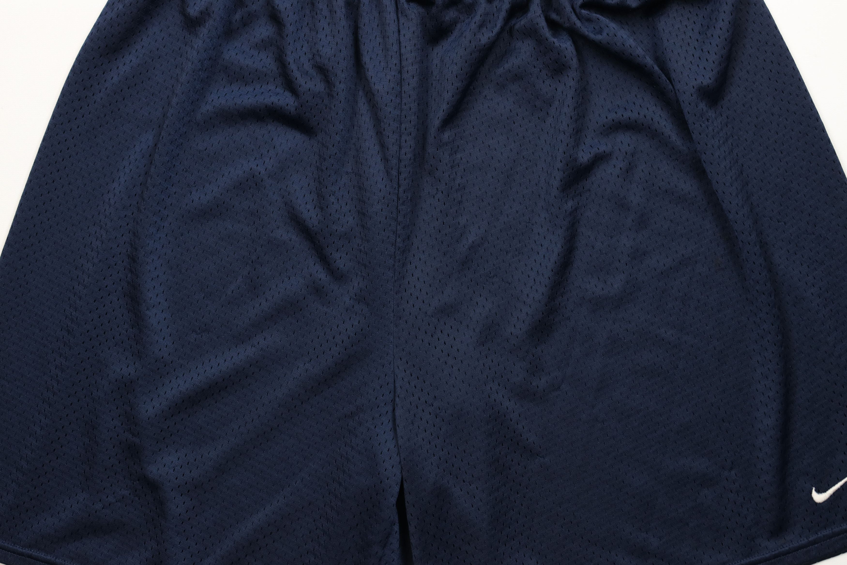 Nike × Vintage Vintage 90s Y2K Nike Mini Swoosh Above Knee Shorts Blue Size US 36 / EU 52 - 3 Thumbnail
