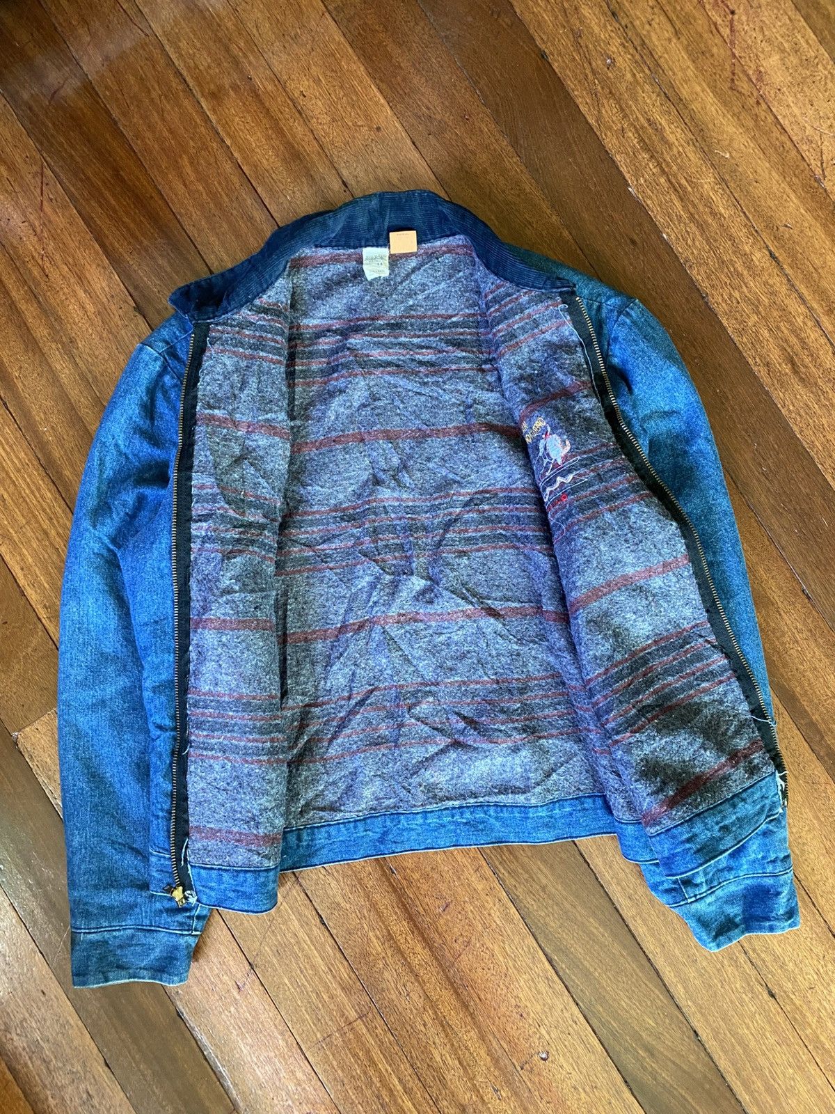 Wrangler 1980s- Big Ben by Wrangler- Blanket-Lined Workwear Jacket Size US L / EU 52-54 / 3 - 2 Thumbnail