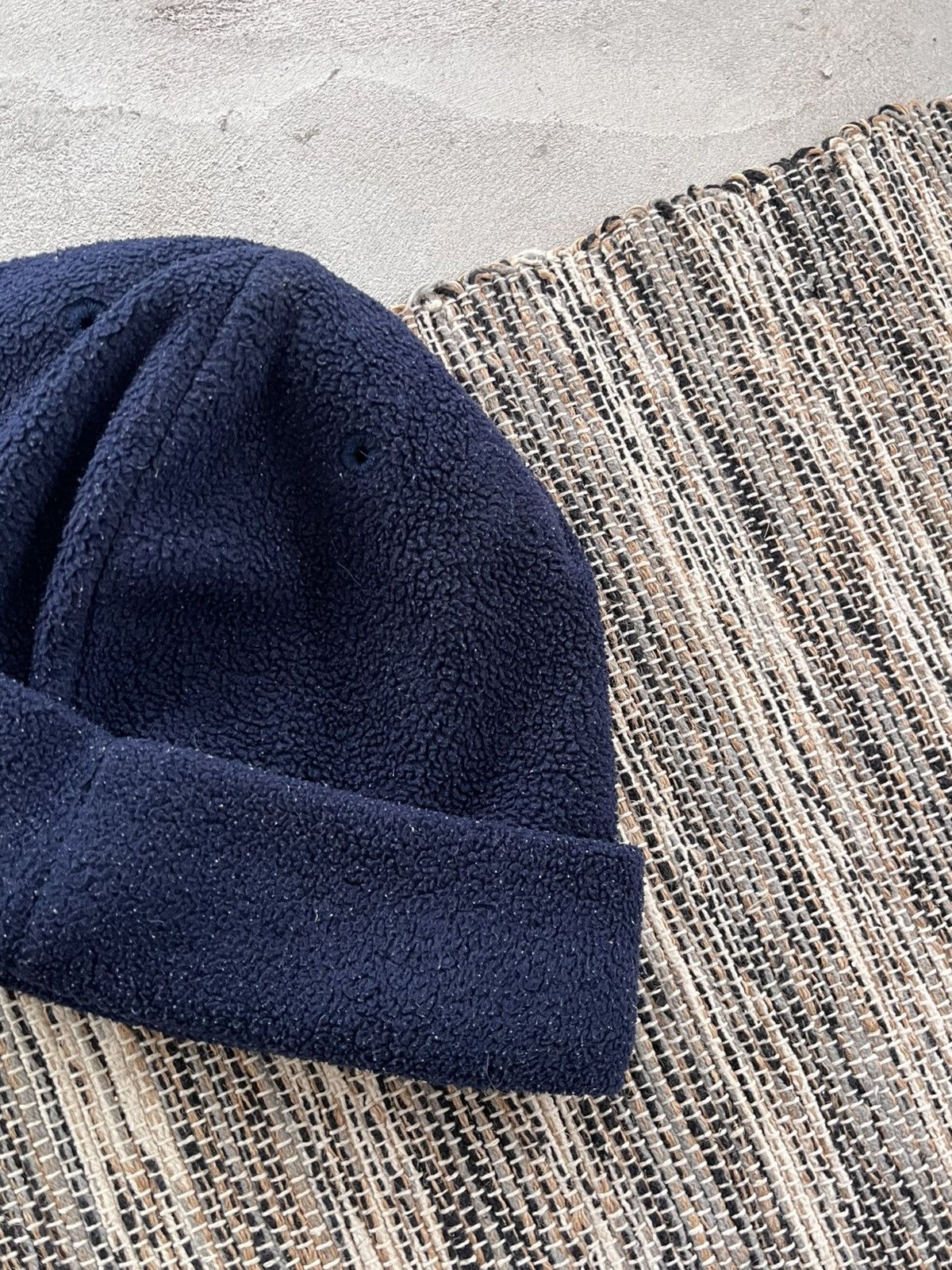 Nike Vintage Nike Fleece Beanie Blue Hat Outdoor Minimalistic Y2K Size ONE SIZE - 8 Thumbnail
