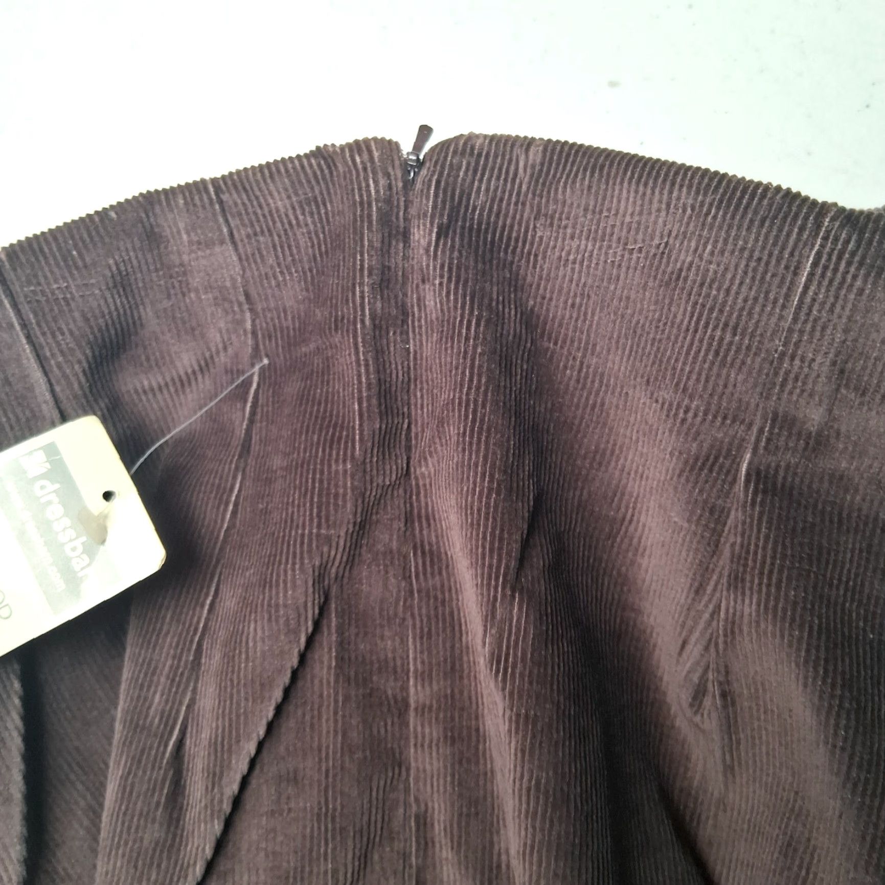 Vintage VINTAGE Dressbarn Pants Women 10 Brown Corduroy Elastic Waist High Rise 28" W/ Stretch Tapered NOS Size 32" / US 10 / IT 46 - 7 Thumbnail