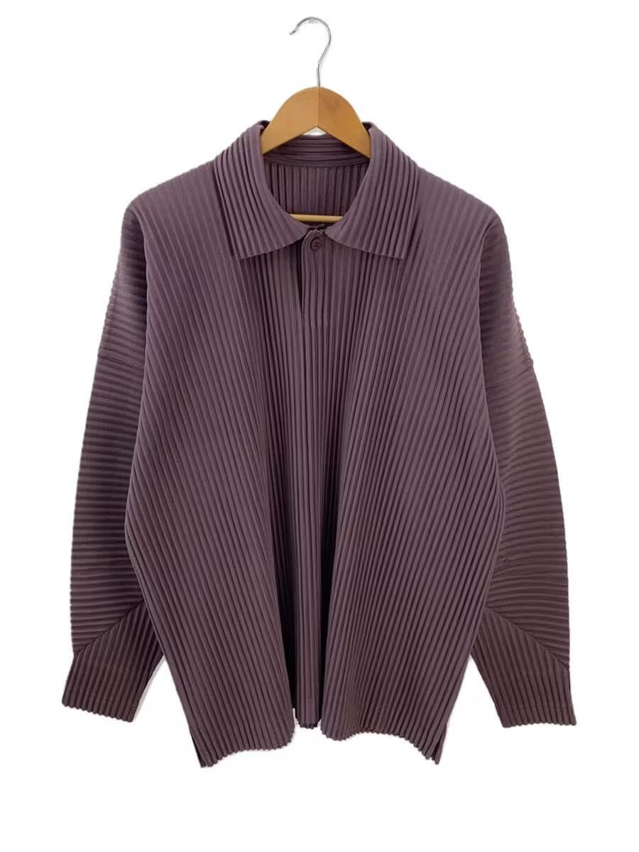 image of Issey Miyake Homme Plisse 24Ss Purple Pleated Jcaket, Men's (Size XL)