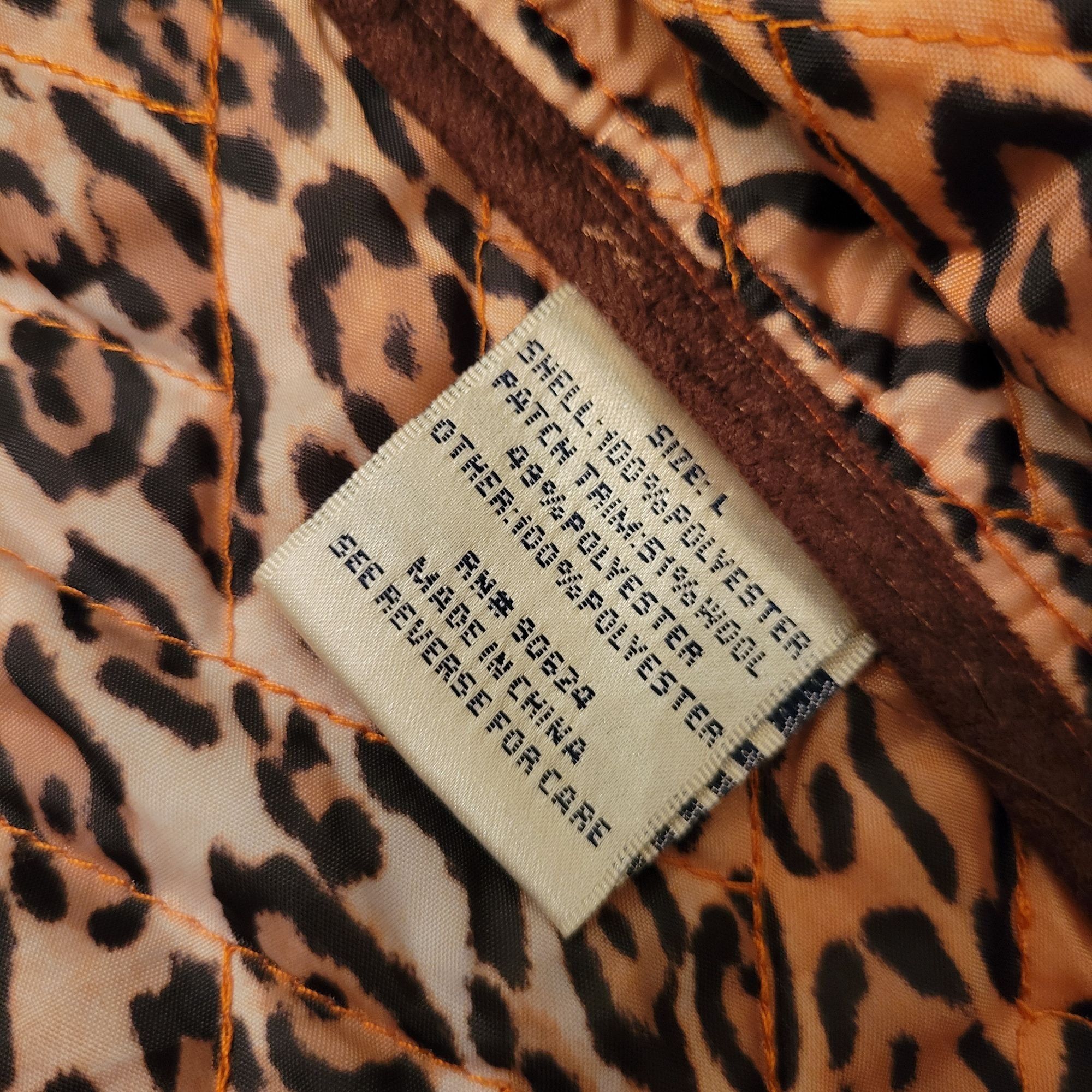 Other Tasha Polizzi Orange Quilted Coat L Leopard Print Lining Bro Size L / US 10 / IT 46 - 6 Thumbnail