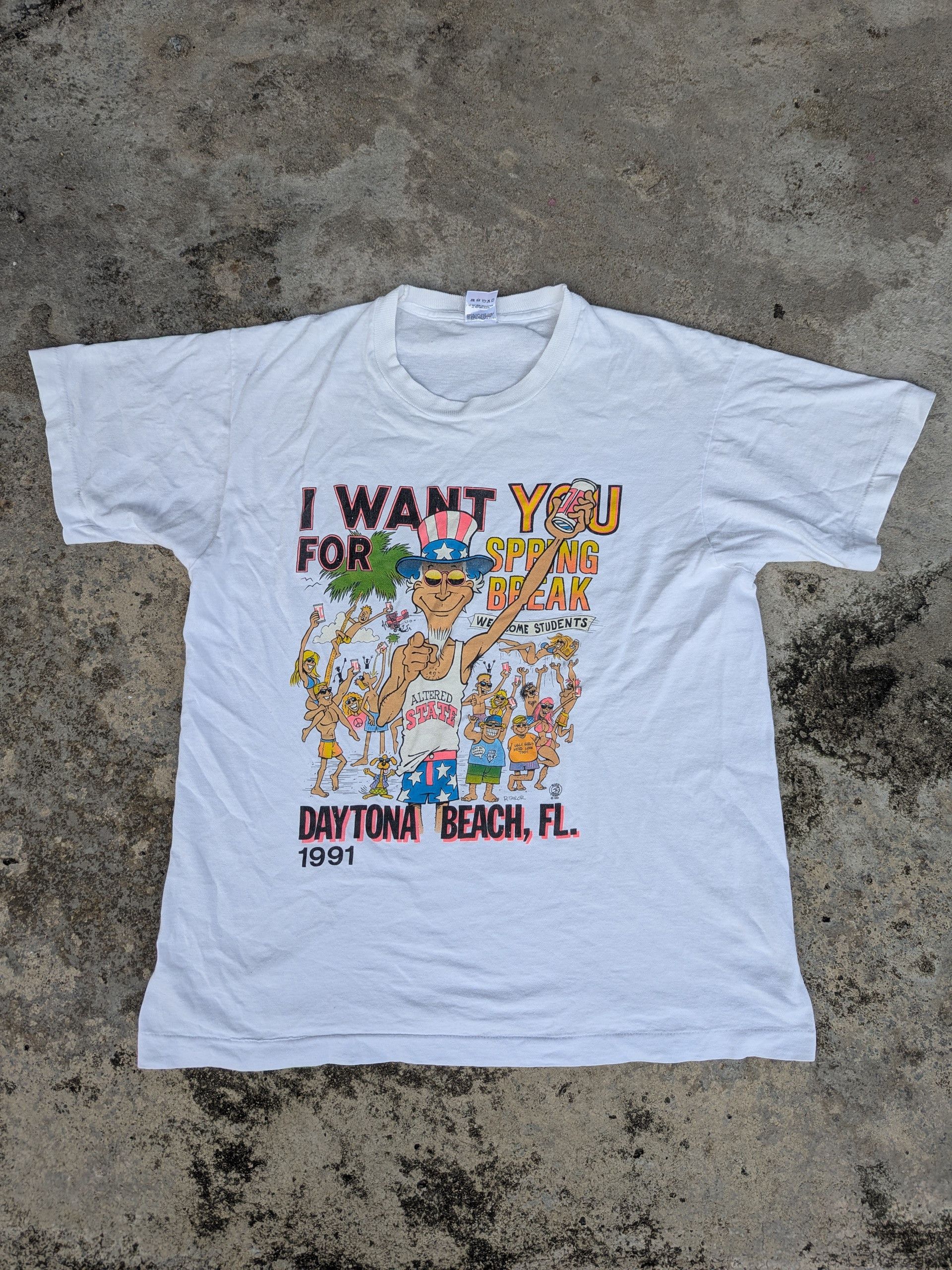 Vintage 90s Fruit Of The Loom Daytona Beach Summer Party