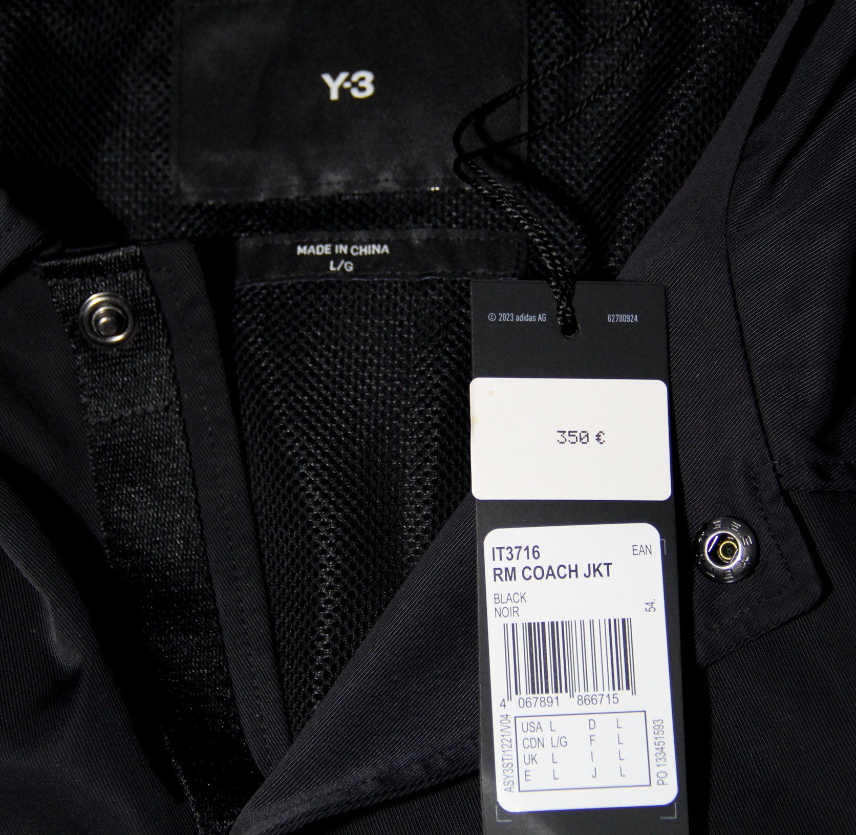 Adidas ADIDAS X Y-3 X REAL MADRID JACKET IT3716 SIZE L Size US L / EU 52-54 / 3 - 4 Thumbnail