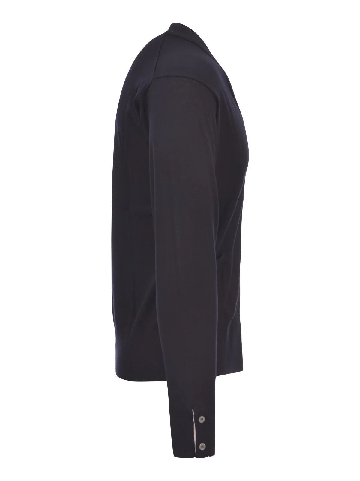 Thom Browne o1s22i1n1224 Merino Wool 4-Bar Cardigan in Navy Blue Size US L / EU 52-54 / 3 - 5 Thumbnail