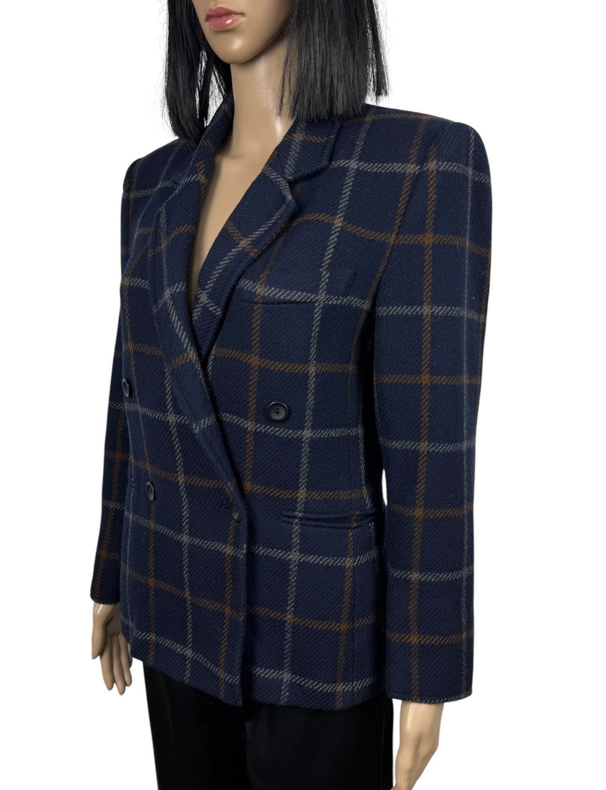 Marella × Vintage Marella Plaid Wool Vintage Blazer Jacket size US6 IT40 Size M / US 6-8 / IT 42-44 - 4 Thumbnail