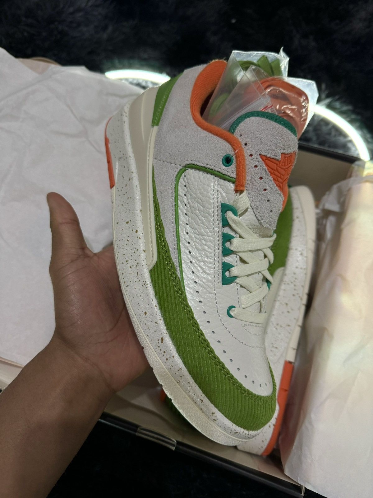image of Jordan Nike Jordan 2 Low Titán Shoes in White, Men's (Size 7)