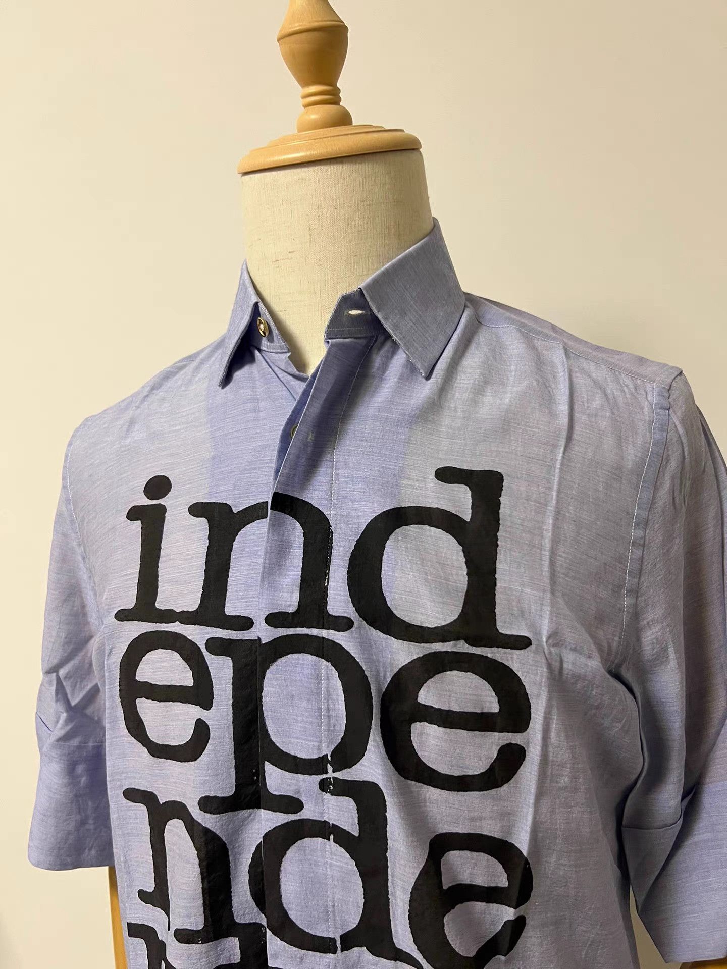 Paul Smith Paul Smith Letter Print Shirt K9 Size US XXS / EU 40 - 4 Thumbnail