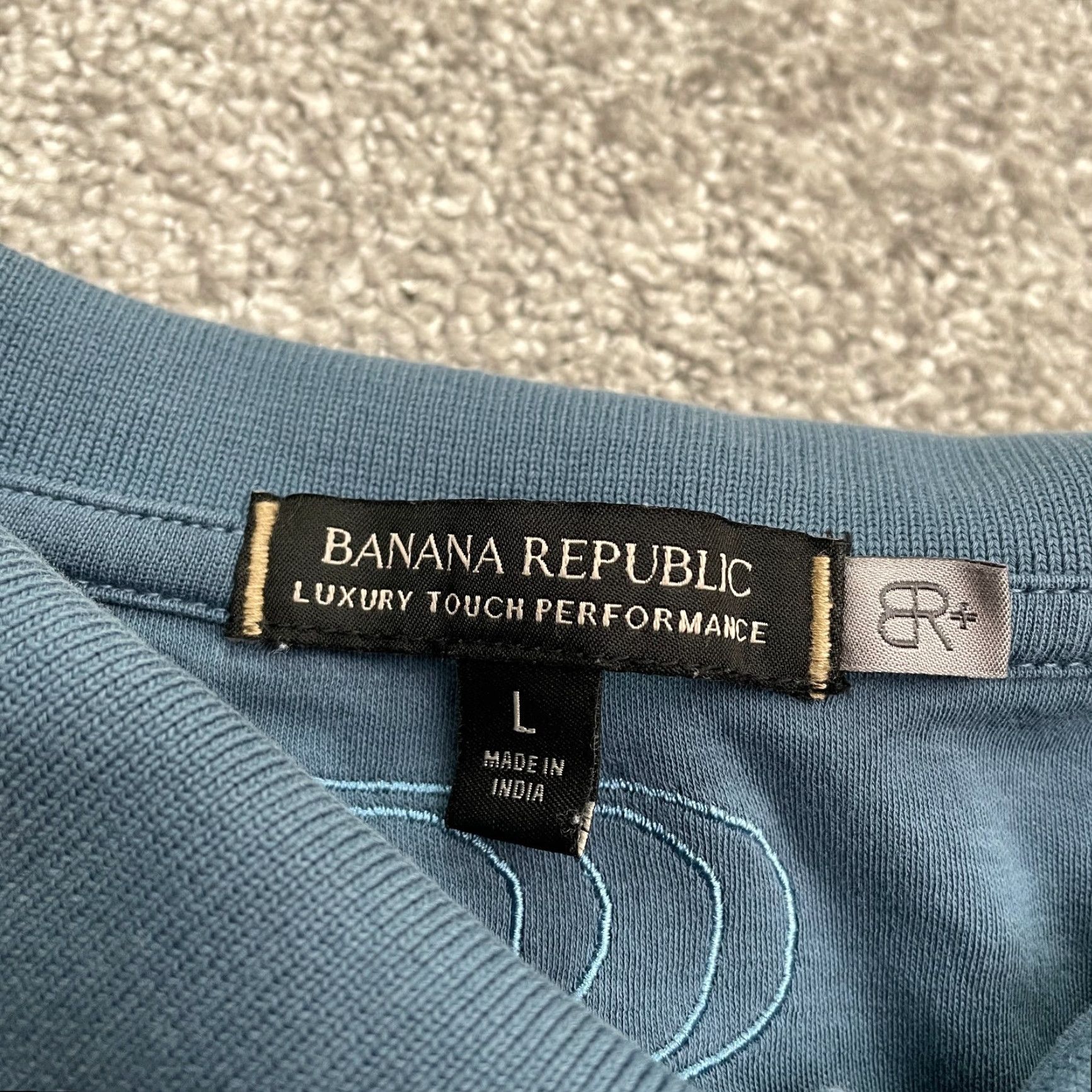 Banana Republic VINTAGE Banana Republic Polo Shirt Mens Large Blue Short Sleeve Collared Golf Tennis Top Size US L / EU 52-54 / 3 - 4 Thumbnail