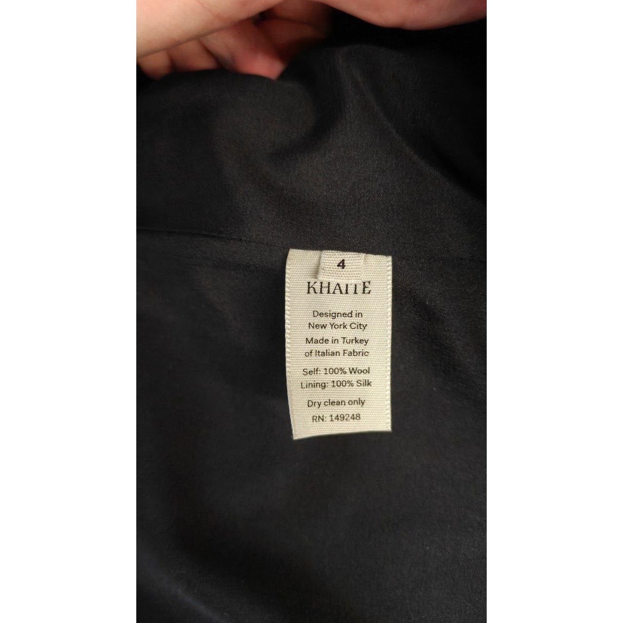 KHAITE Khaite Black Wool Coat - US 4 / S Size S / US 4 / IT 40 - 5 Thumbnail