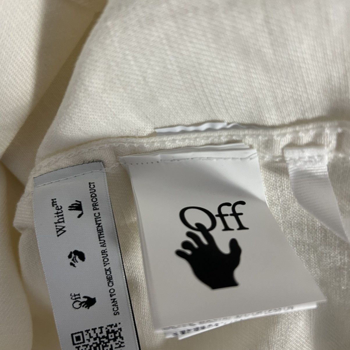 Off-White New Off-White White Carvaggio Arrow Denim Overshirt Small Size US S / EU 44-46 / 1 - 4 Thumbnail