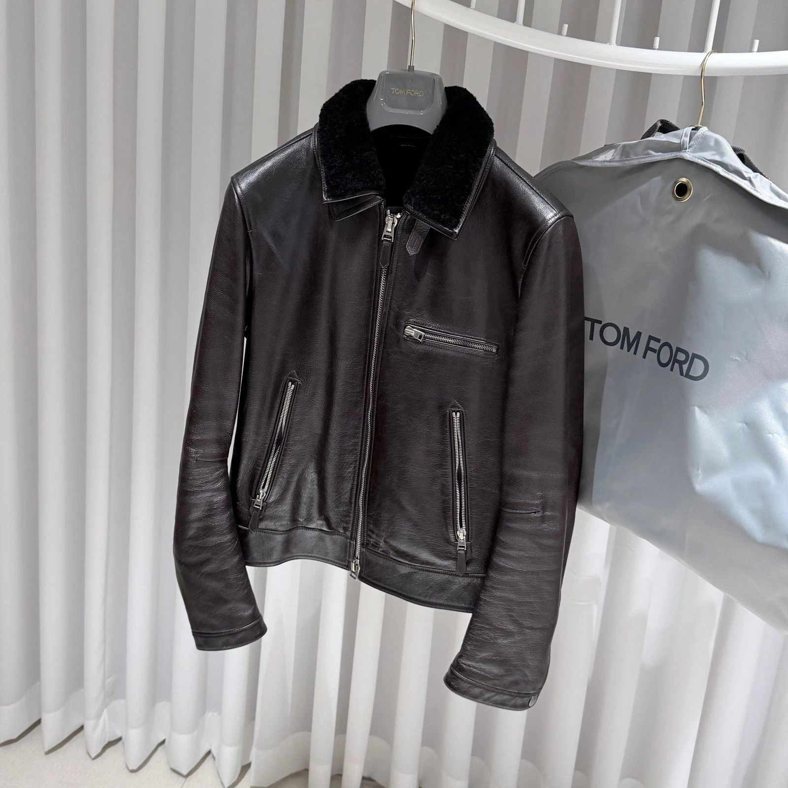 Tom Ford Tom Ford Leather jacket Size US M / EU 48-50 / 2 - 3 Thumbnail