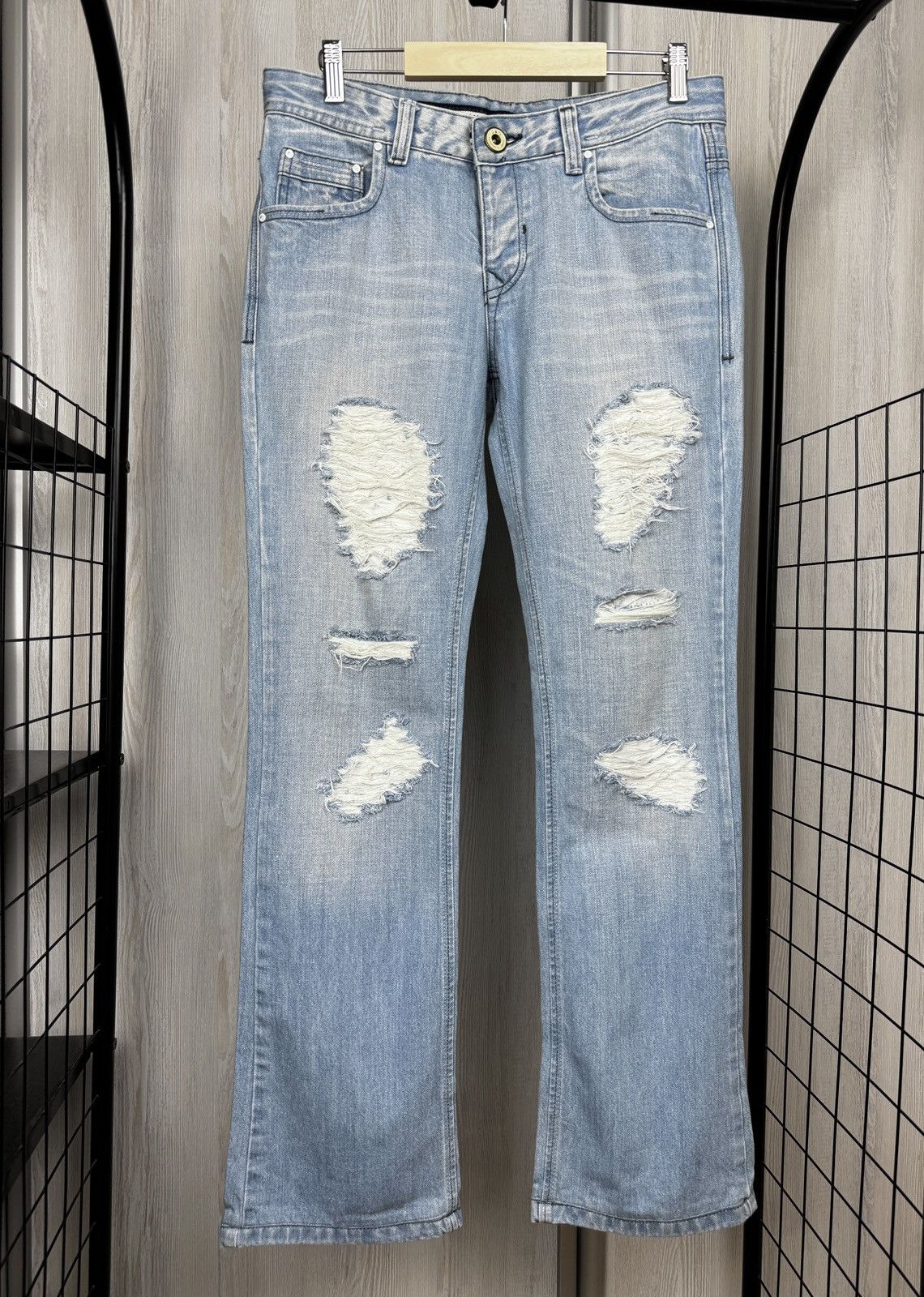 Dolce & Gabbana Dolce & Gabbana vintage distressed denim blue jeans Size US 31 - 2 Thumbnail