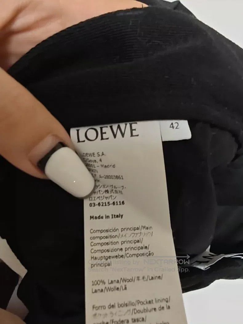 Loewe LOEWE Black wool shorts Size 27" / US 4 / IT 40 - 4 Thumbnail