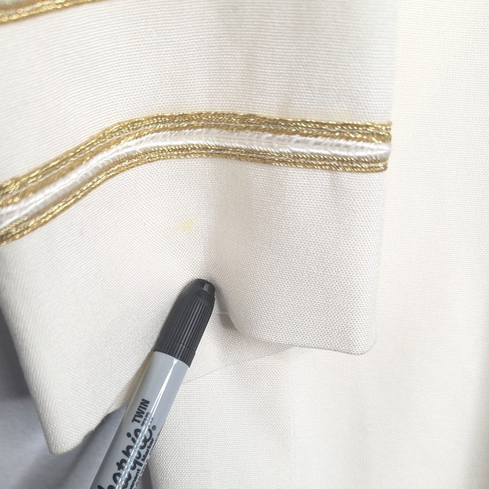 Vintage Vintage Icing Gold Star Embroidered Crest Long Sleeve Blazer Size XS / US 0-2 / IT 36-38 - 6 Thumbnail