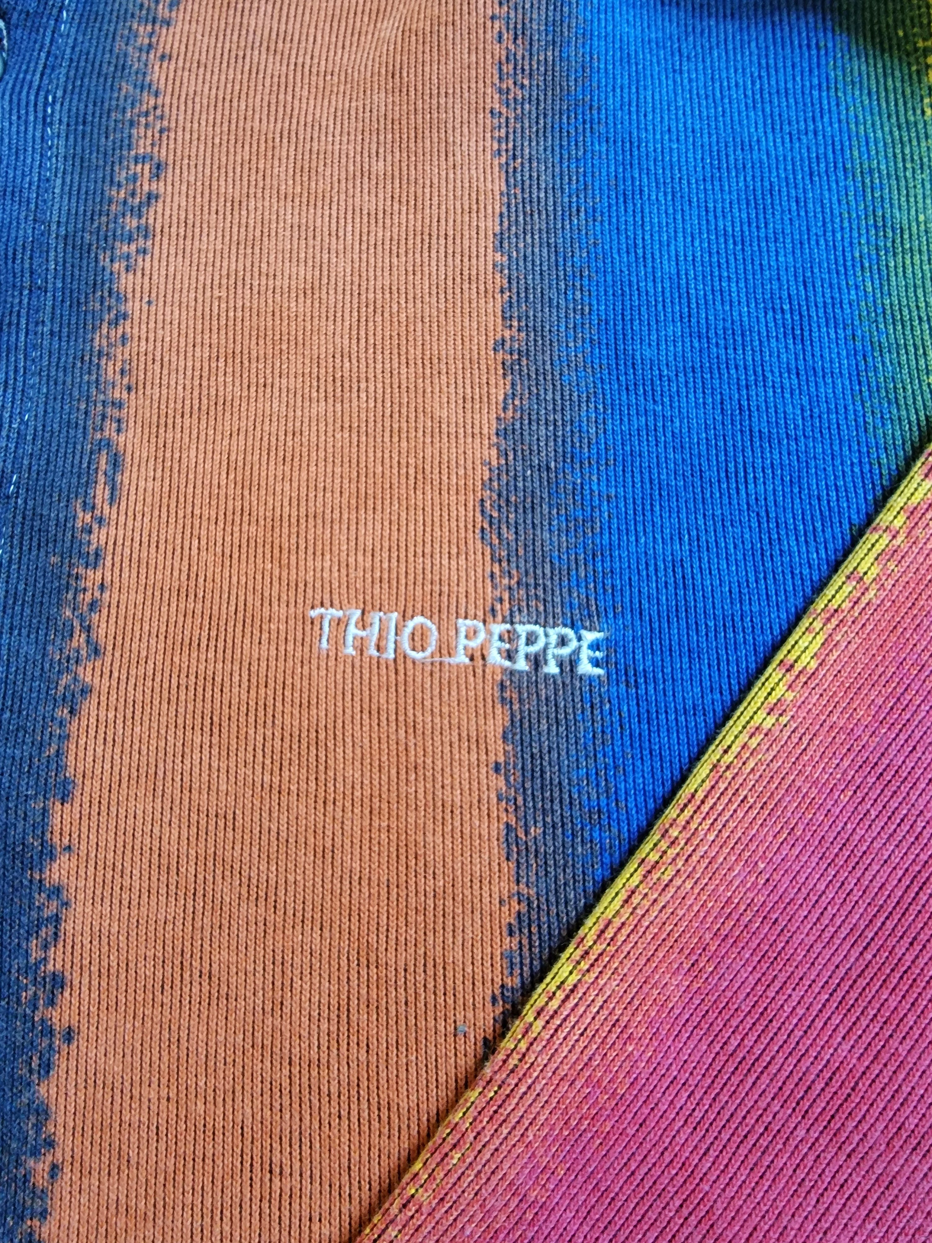 Vintage Vintage Crazy Rare 90's Thio Peppe multicolour vertical Size US XL / EU 56 / 4 - 2 Thumbnail