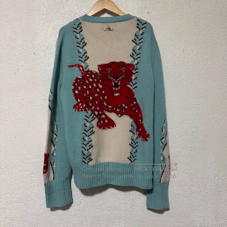 Gucci Gucci Tiger wool knitted sweater Size US L / EU 52-54 / 3 - 2 Thumbnail